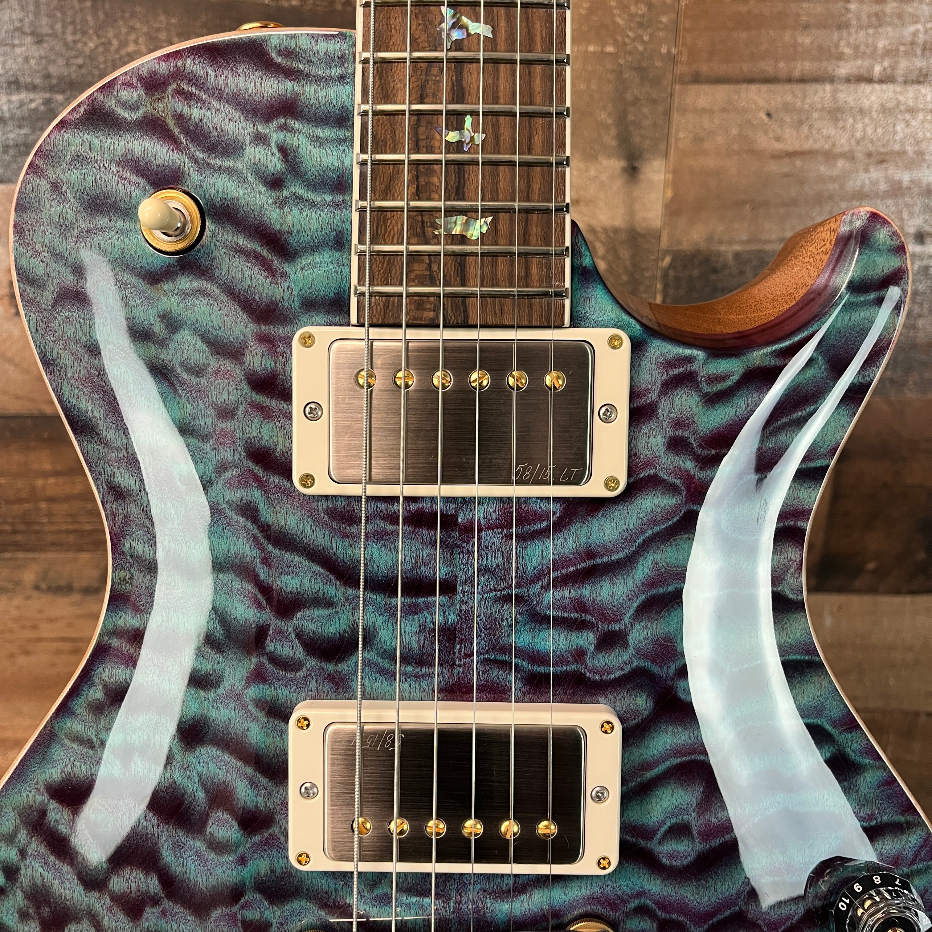 PRS Wood Library McCarty Singlecut 594, Quilt Top, Violet, Ziricote Fingerboard, Paisley Case, Signature Dealer, 453