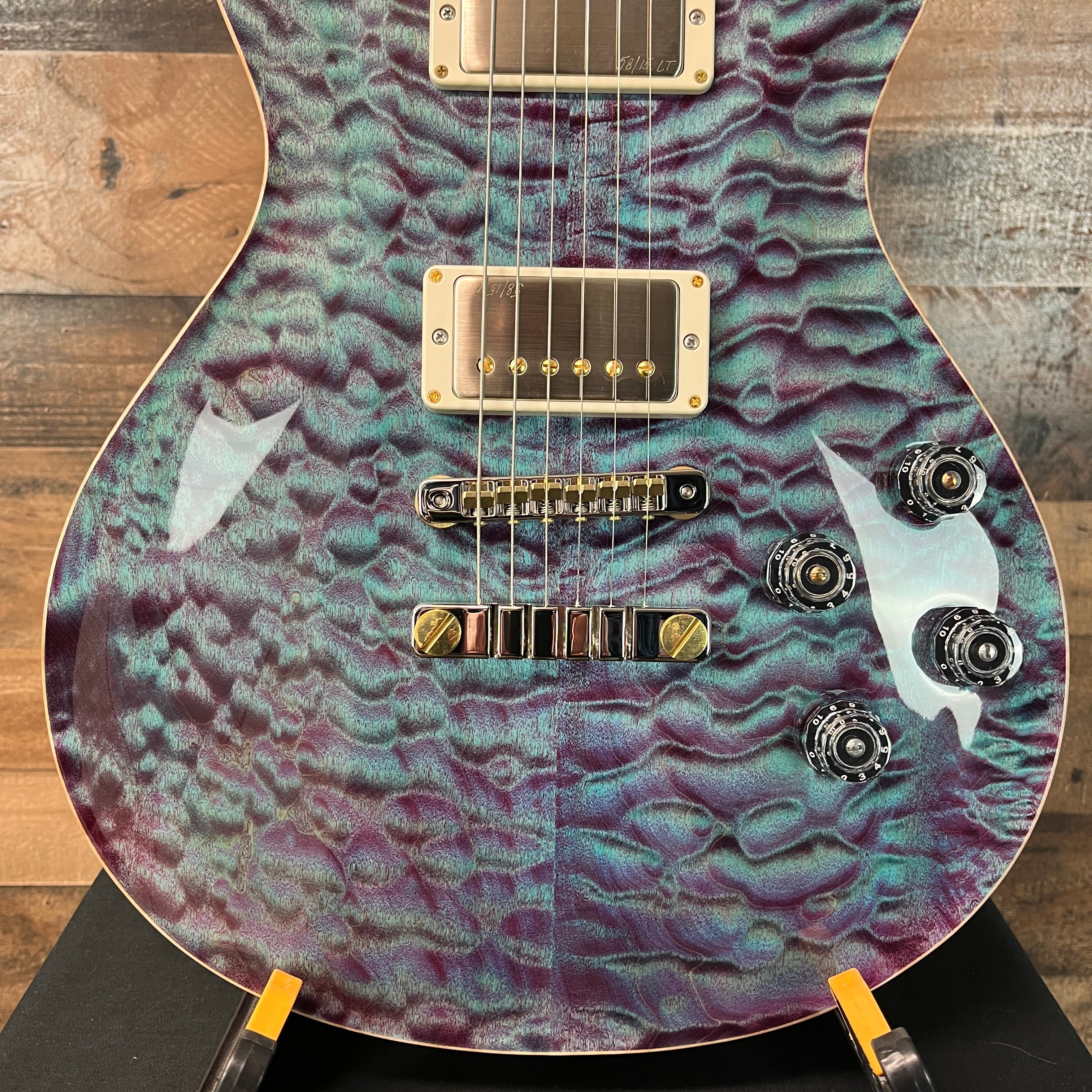 PRS Wood Library McCarty Singlecut 594, Quilt Top, Violet, Ziricote Fingerboard, Paisley Case, Signature Dealer, 453