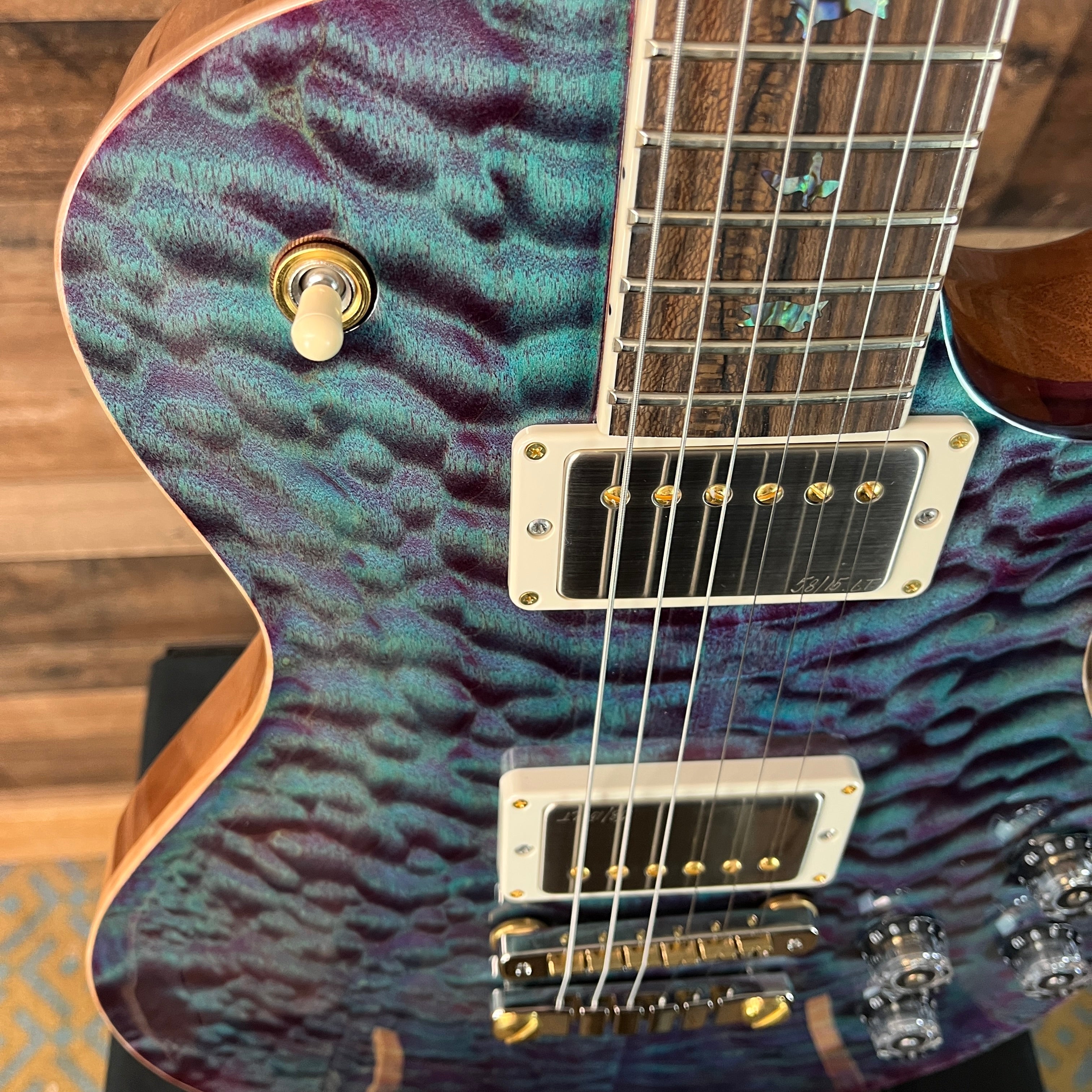 PRS Wood Library McCarty Singlecut 594, Quilt Top, Violet, Ziricote Fingerboard, Paisley Case, Signature Dealer, 453