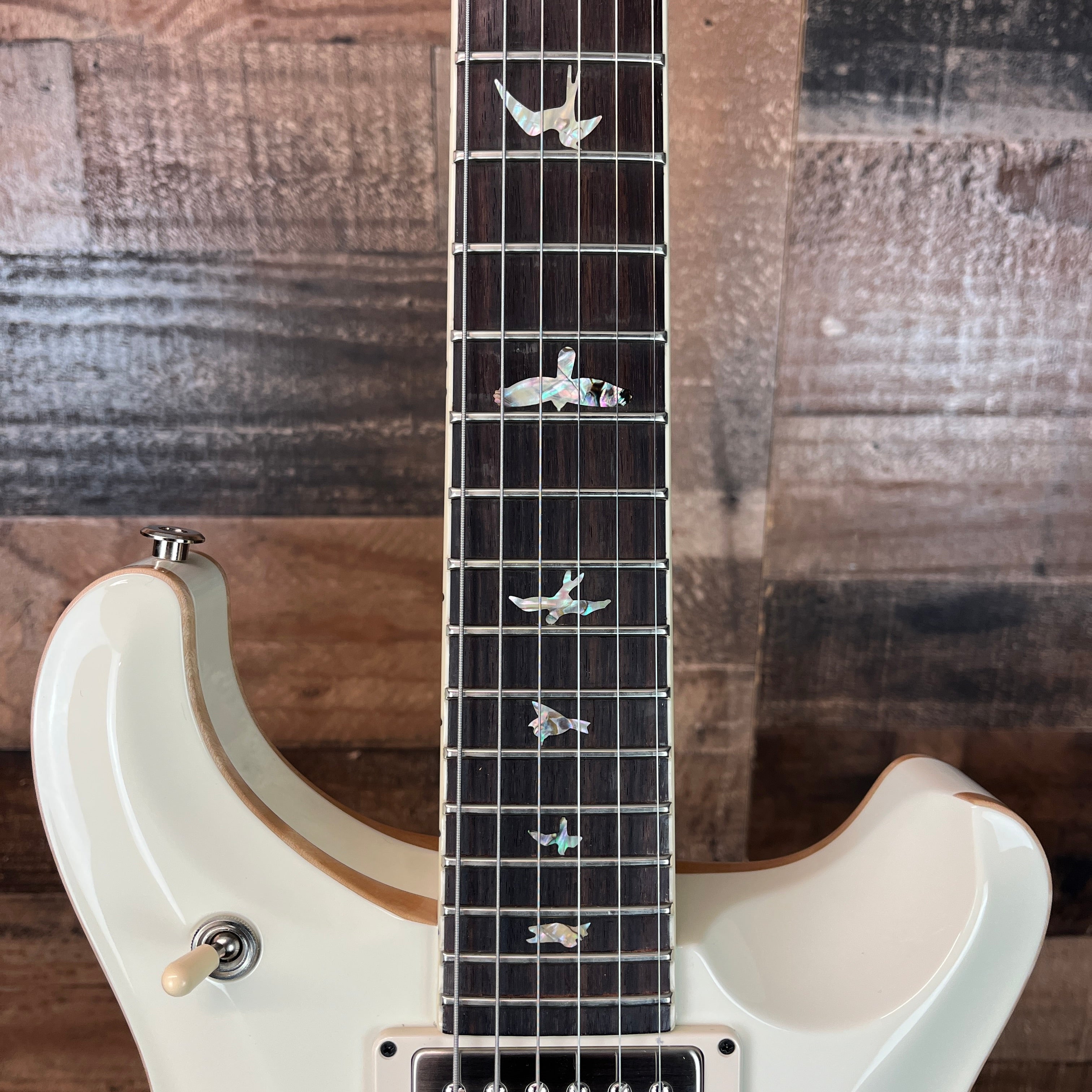 PRS McCarty 594 Hollowbody II Electric Guitar, Pearl White Custom, Hardcase, 204