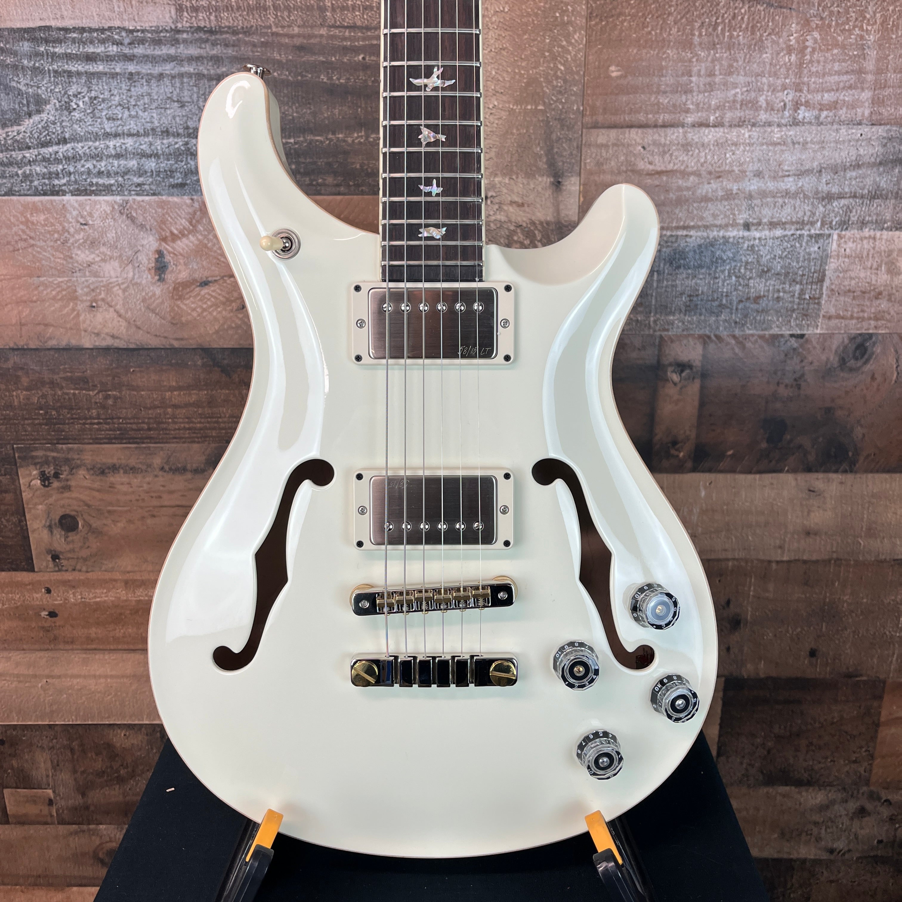 PRS McCarty 594 Hollowbody II Electric Guitar, Pearl White Custom, Hardcase, 204