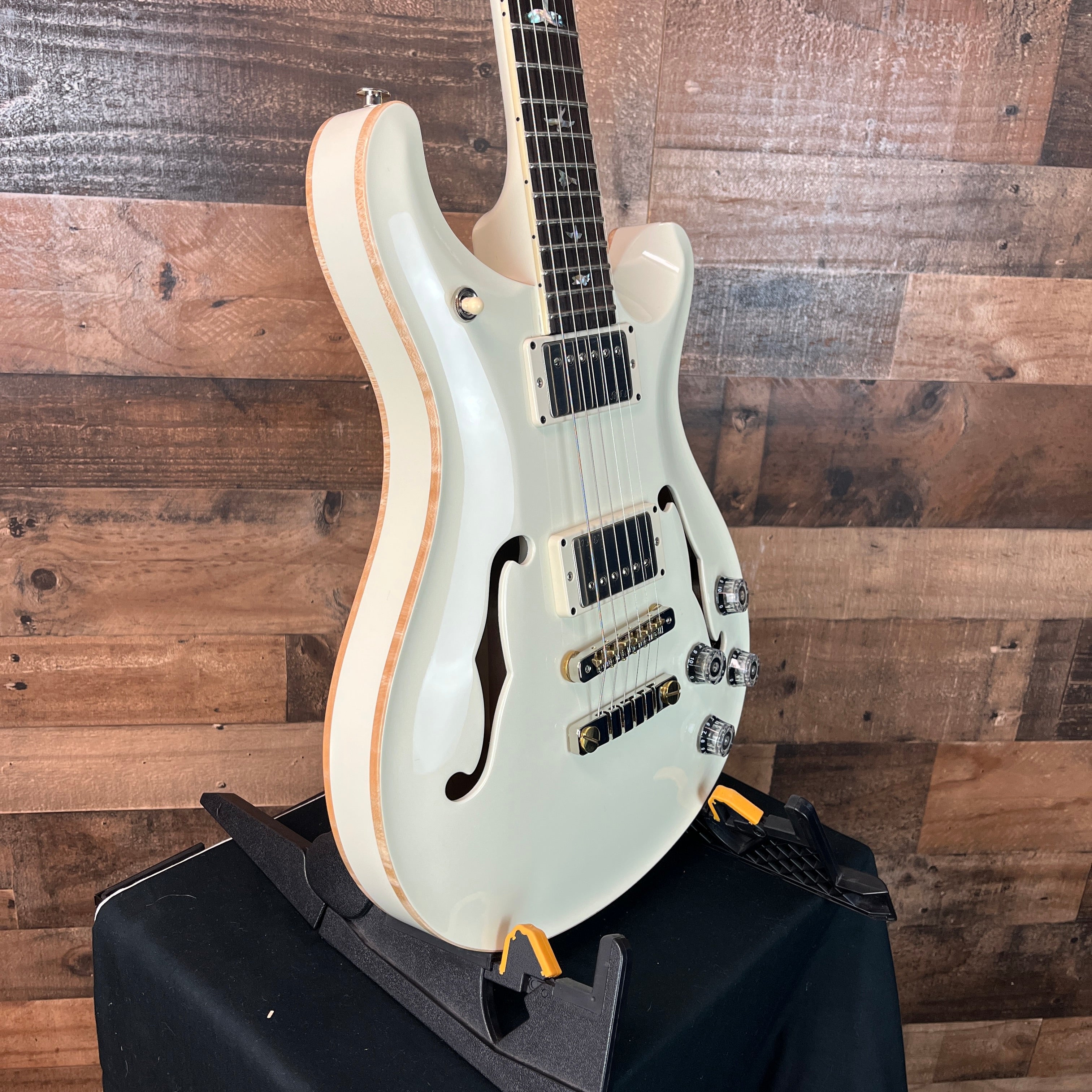 PRS McCarty 594 Hollowbody II Electric Guitar, Pearl White Custom, Hardcase, 204