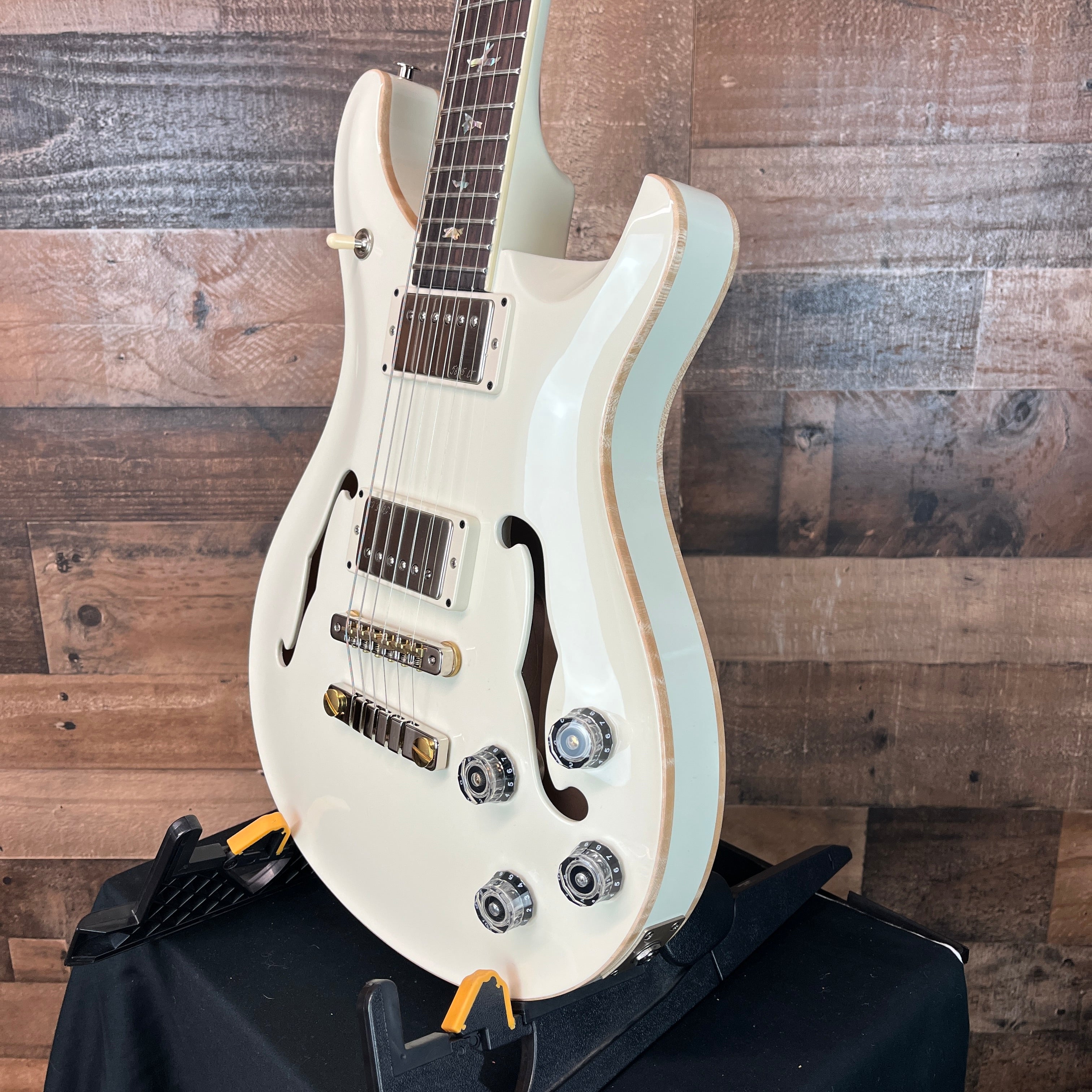 PRS McCarty 594 Hollowbody II Electric Guitar, Pearl White Custom, Hardcase, 204
