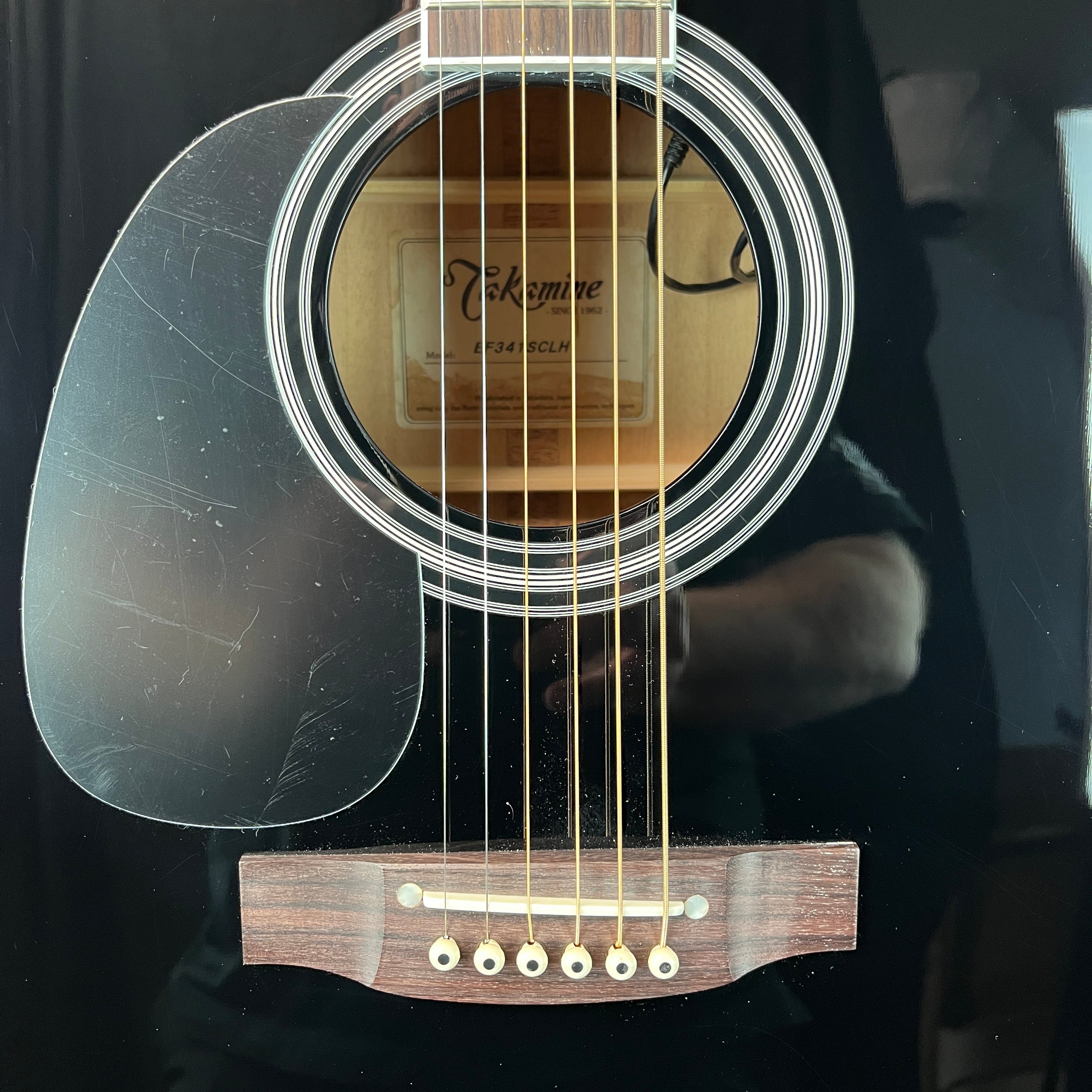 Takamine Legacy JEF341SCLH Acoustic-electric Guitar, Left Handed, Black #275