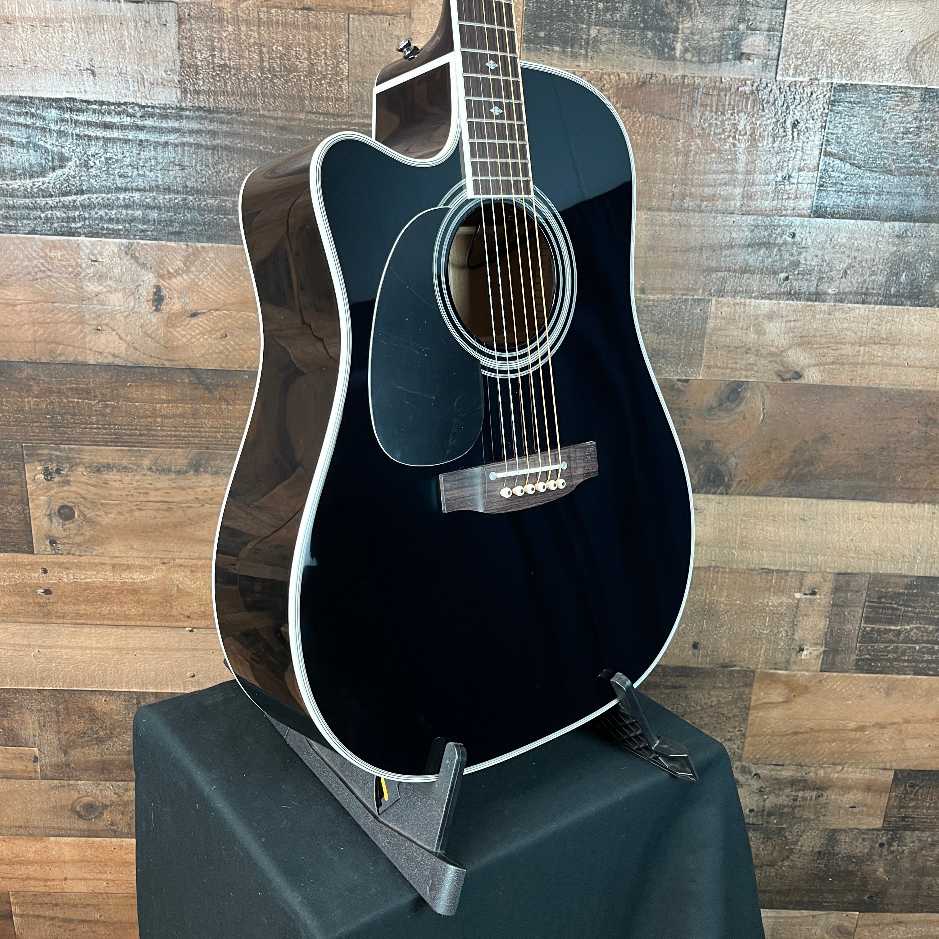 Takamine Legacy JEF341SCLH Acoustic-electric Guitar, Left Handed, Black #275