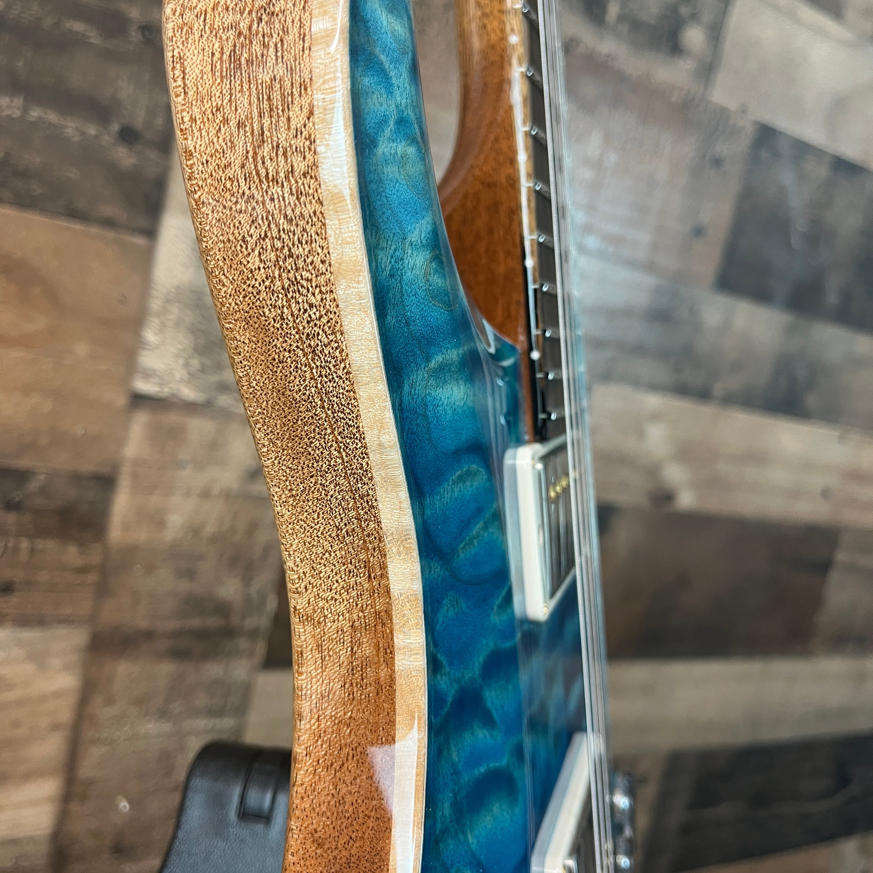 PRS Wood Library DGT, David Grissom Signature, Electric Guitar, Quilt 10 Top, Aquableaux Finish, PRS Paisley Case, 559