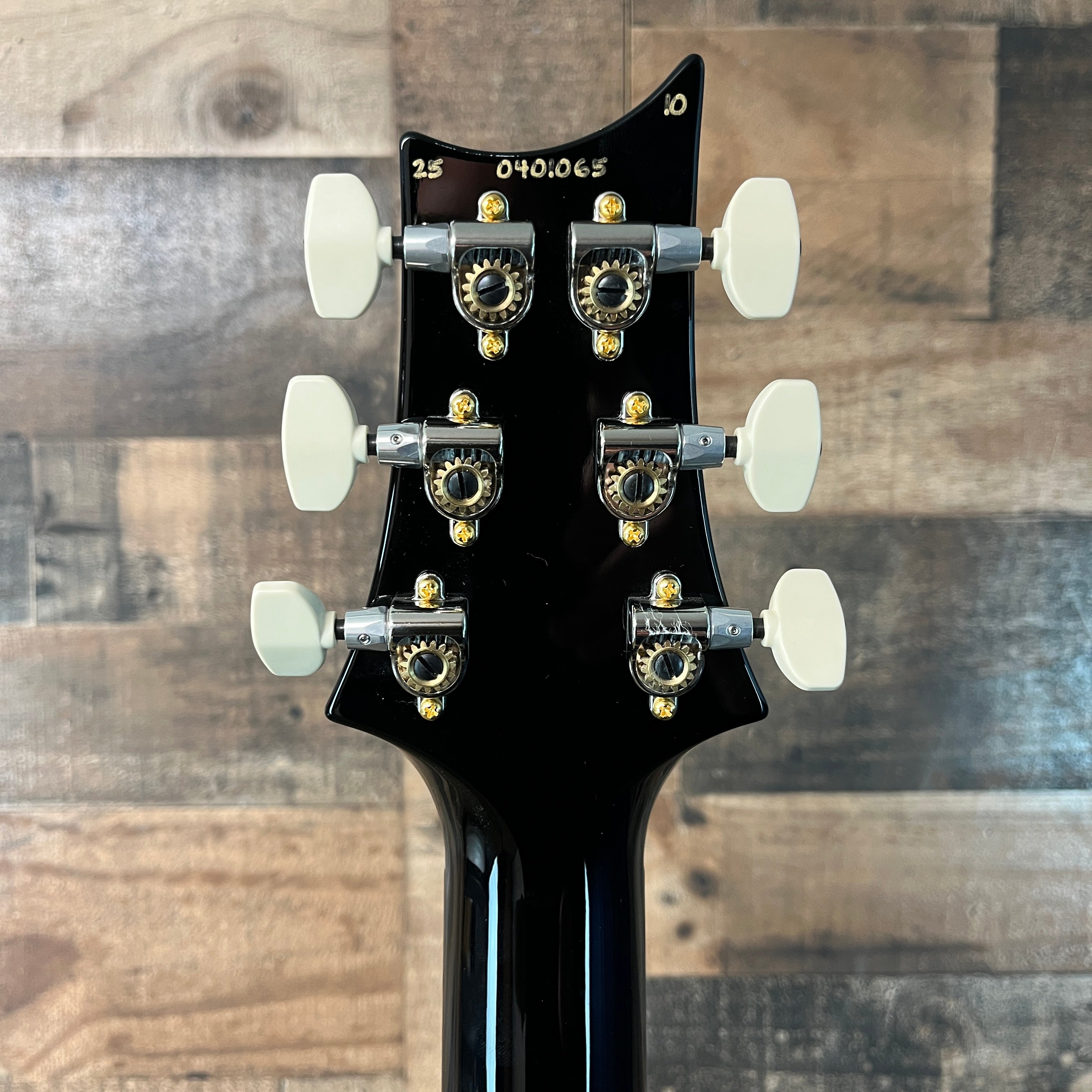 PRS 40th Anniversary Custom 24-08 Semi-Hollow, Charcoal Tri-Color Burst, 10 Top, Hard Case, 065