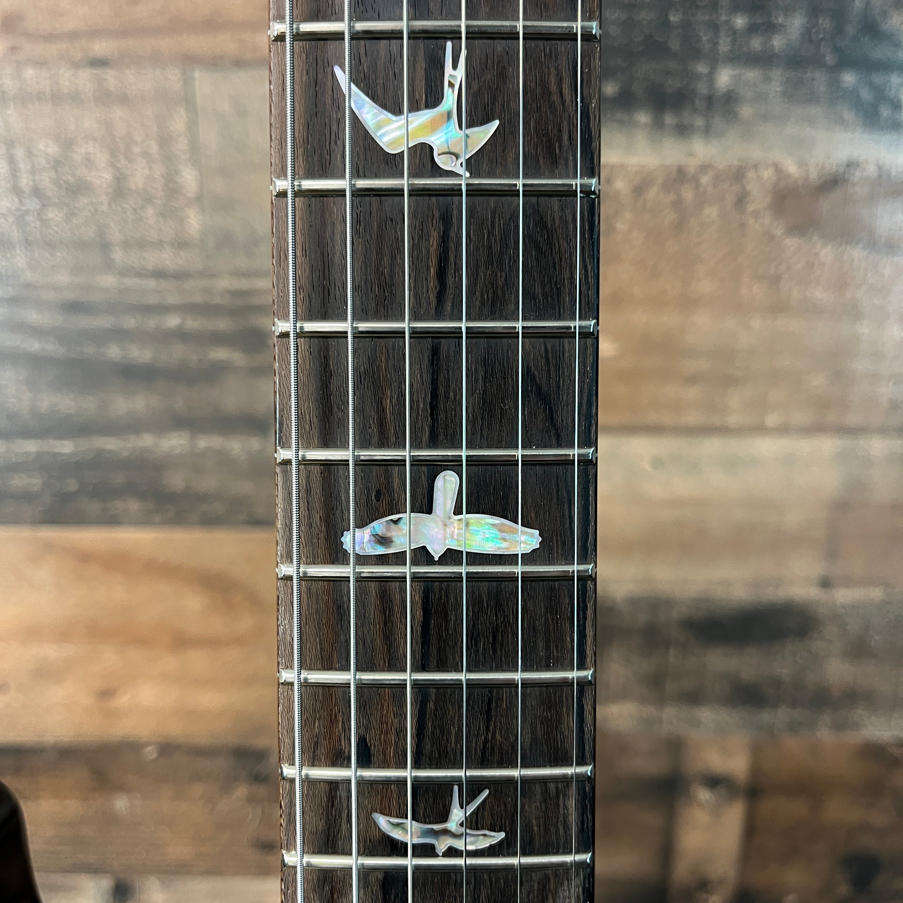 PRS 40th Anniversary Custom 24-08 Semi-Hollow, Charcoal Tri-Color Burst, 10 Top, Hard Case, 065