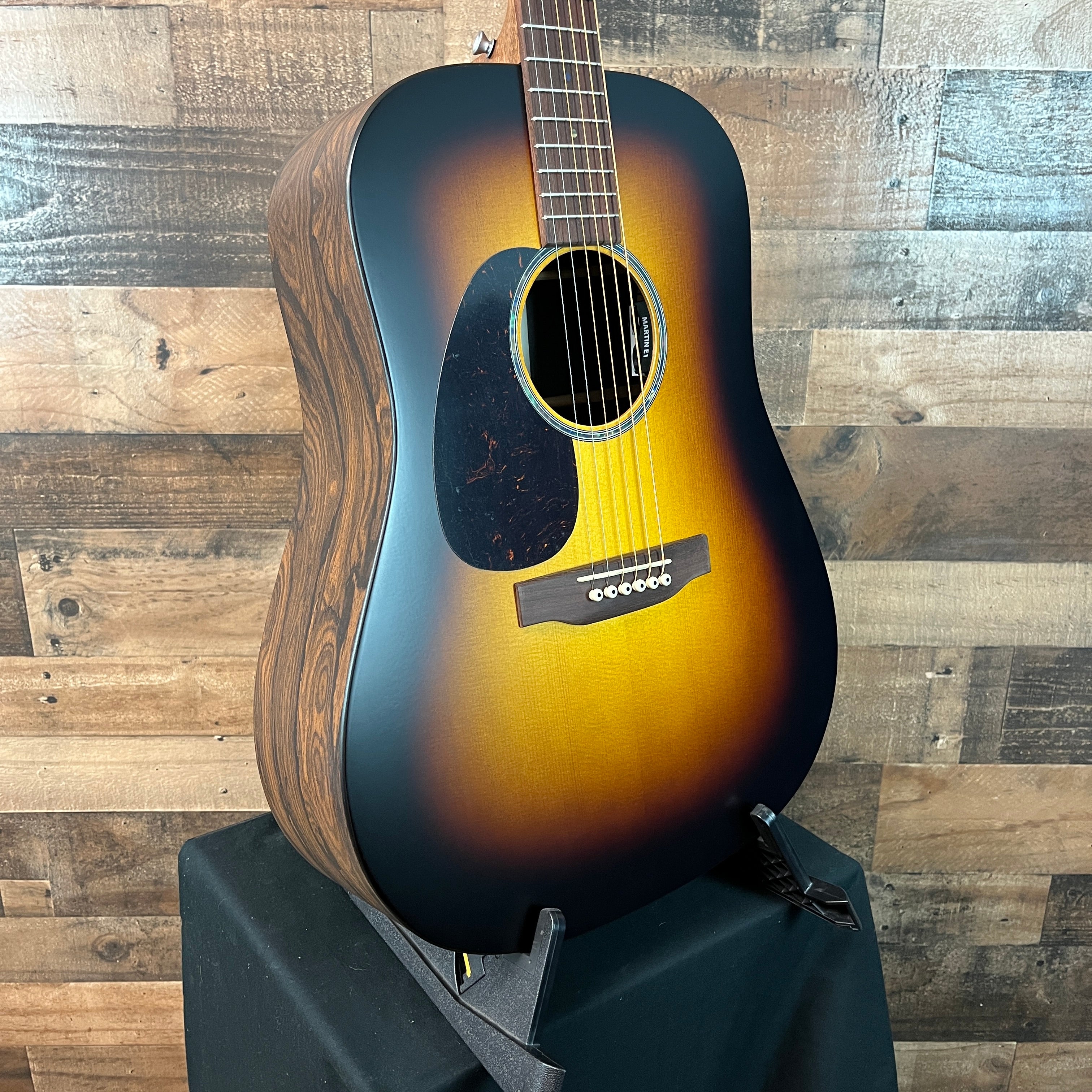 Martin D-X2E LEFT-HANDED Acoustic/Electric Guitar, Ziricote Burst, Gig Bag, 772