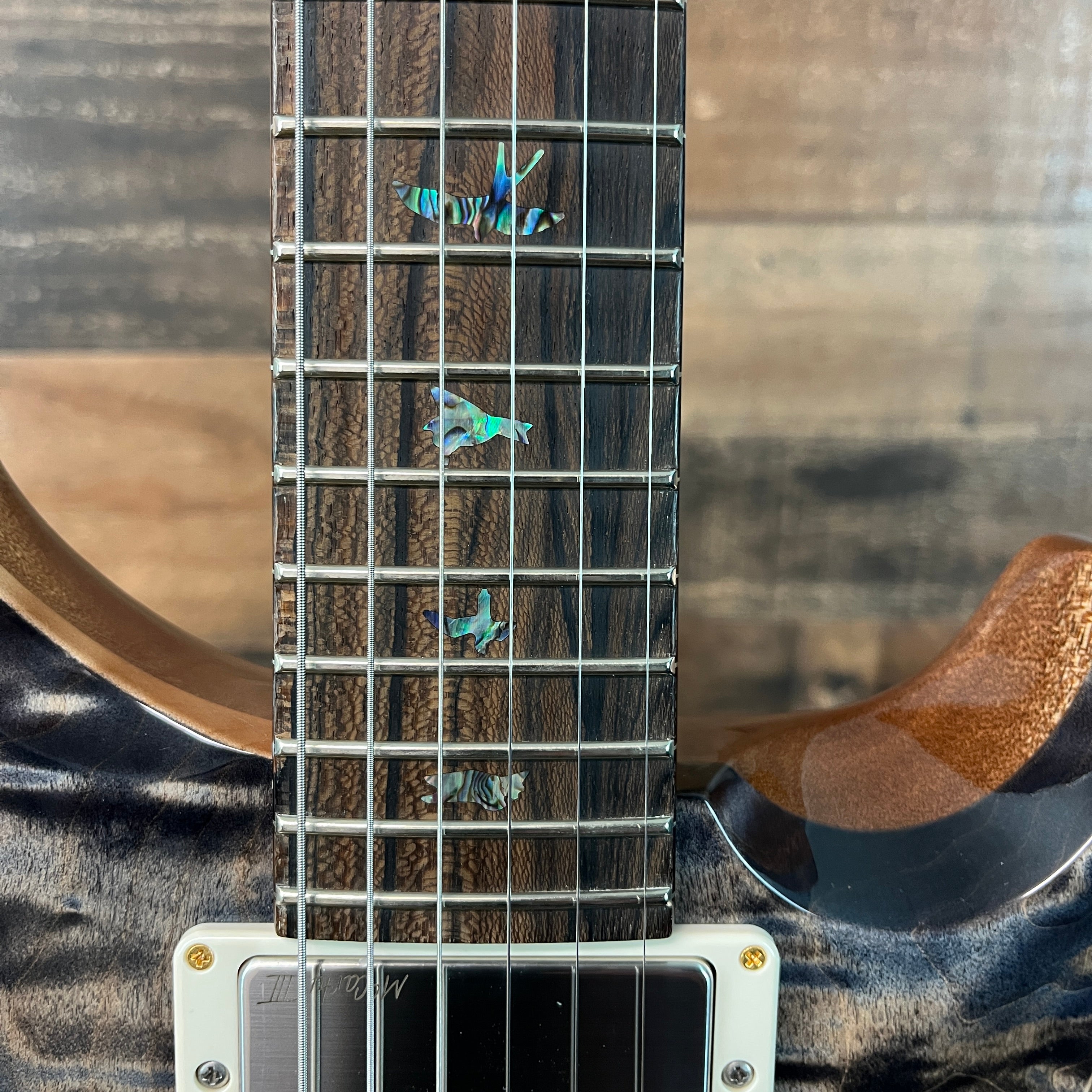 2025 Wood Library, Special 22 Semi Hollow, 10-Top, Custom Charcoal Quilt, Paisley Case, 552