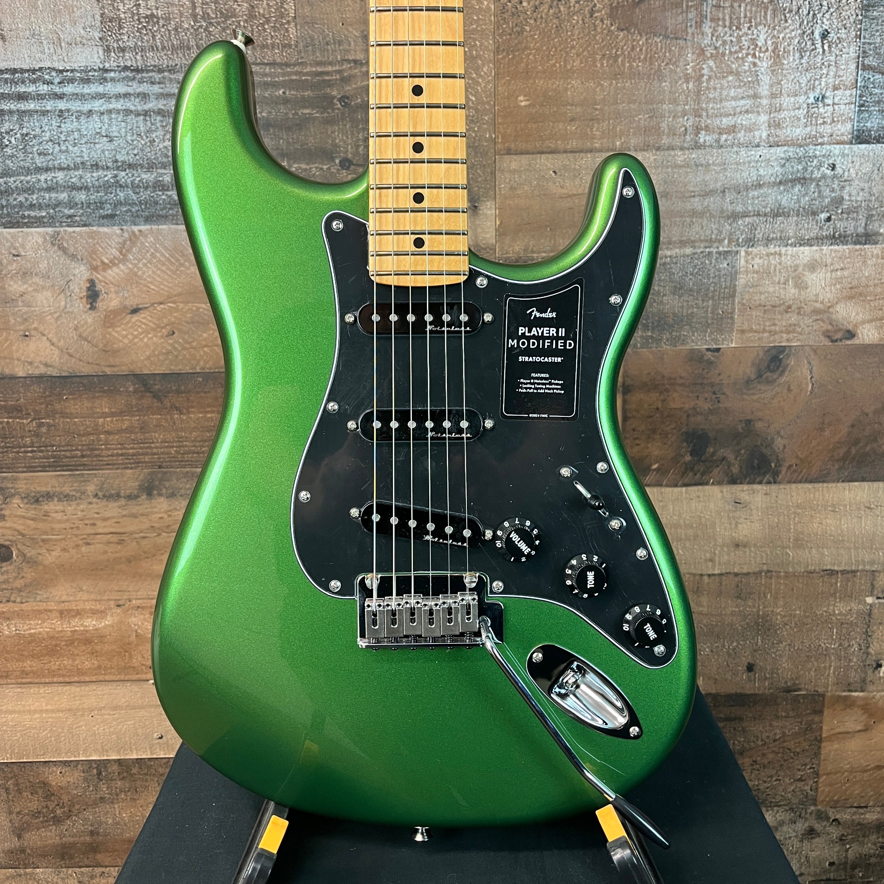 Player II Modified Stratocaster Electric Guitar, Harvest Green Metallic, Gig Bag, 743