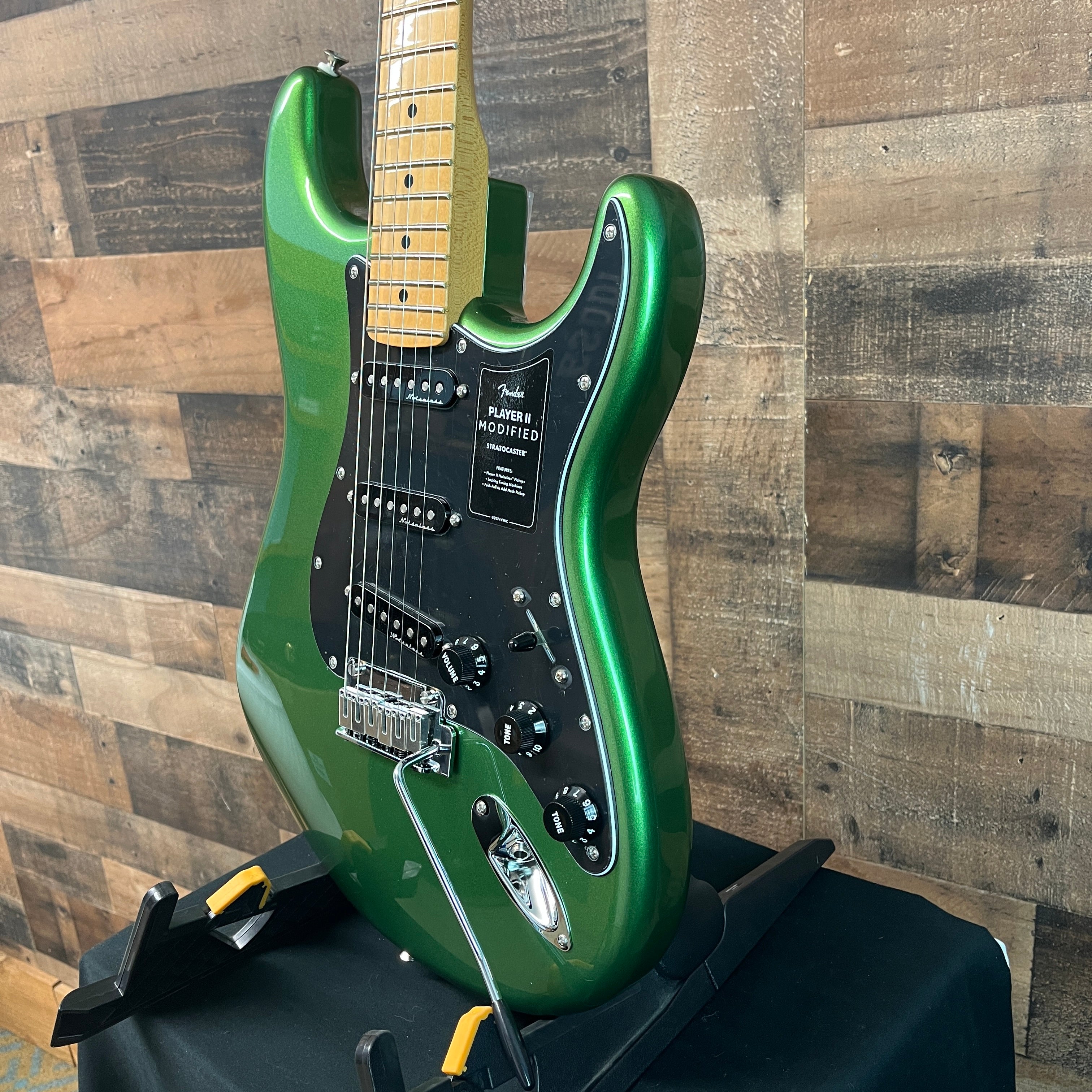 Player II Modified Stratocaster Electric Guitar, Harvest Green Metallic, Gig Bag, 743