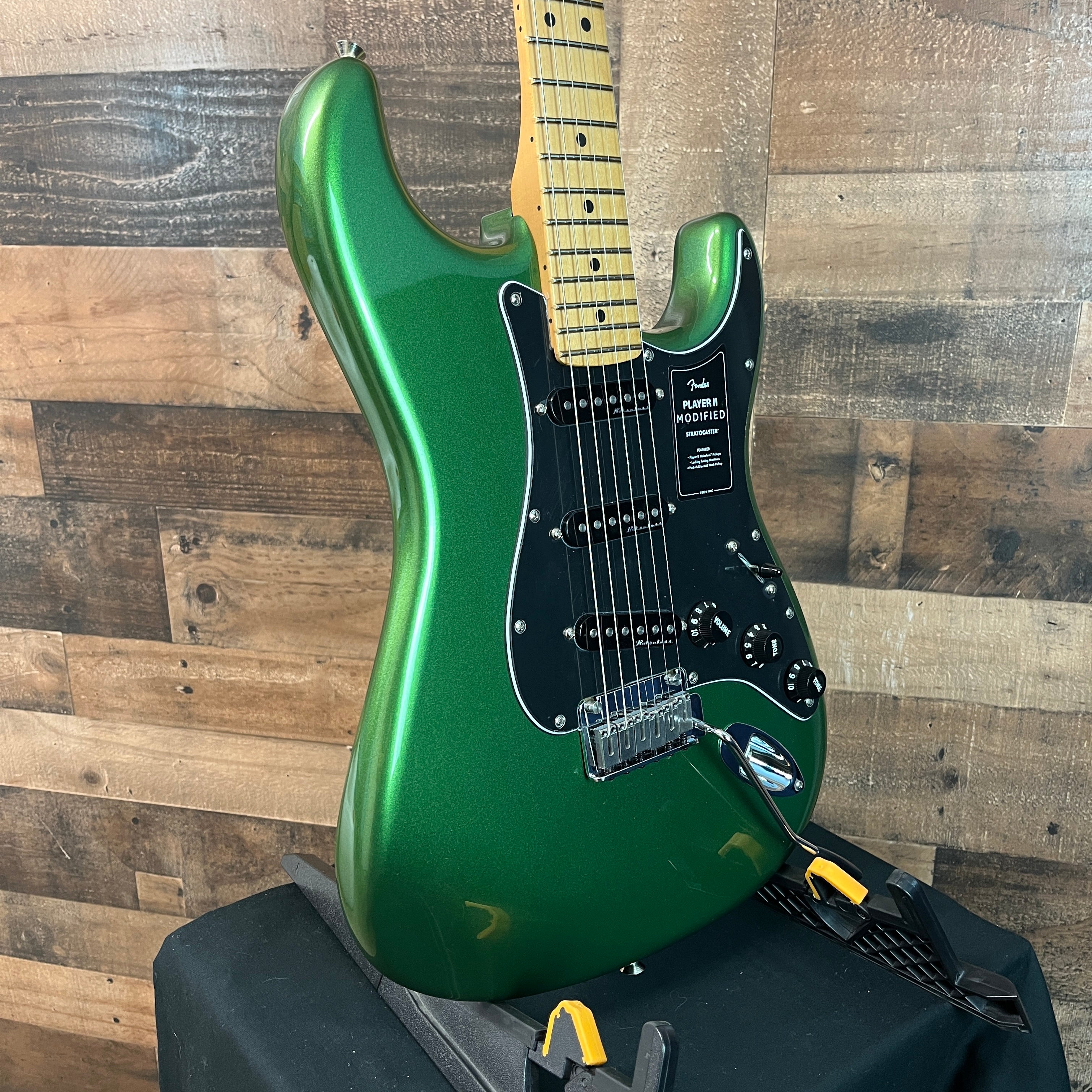 Player II Modified Stratocaster Electric Guitar, Harvest Green Metallic, Gig Bag, 743