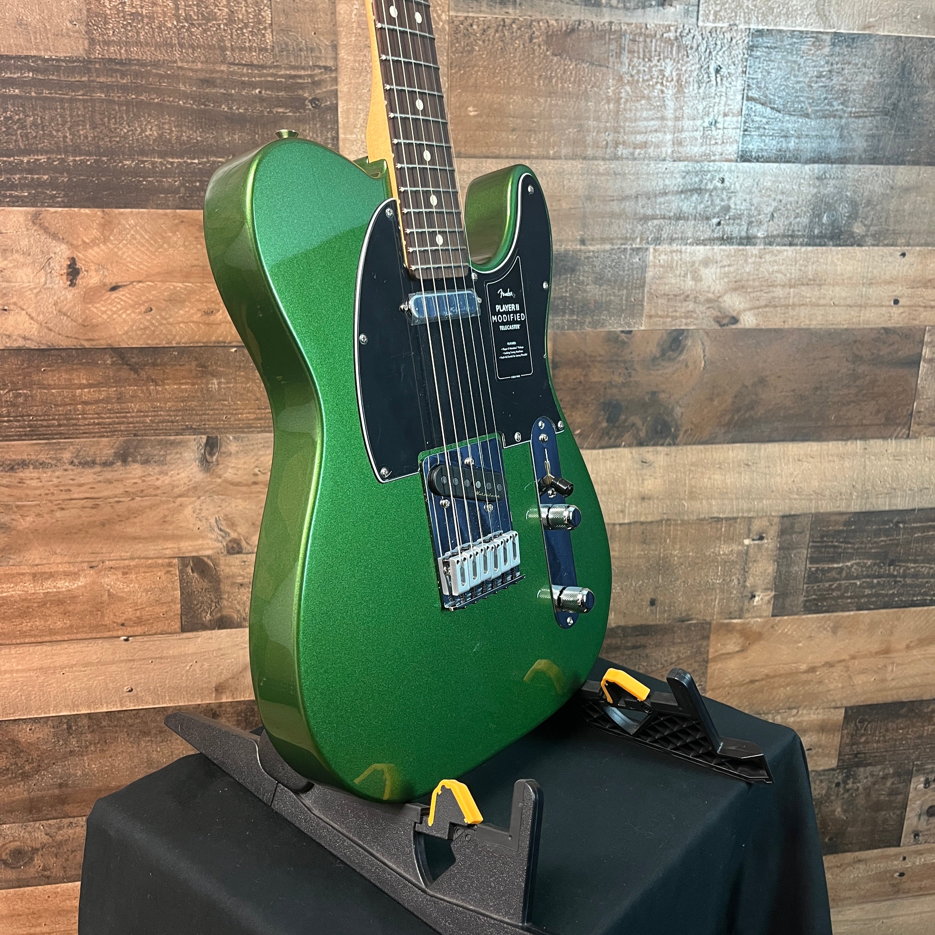 Player II Modified Telecaster Electric Guitar, Harvest Green Metallic, Gig Bag, 959