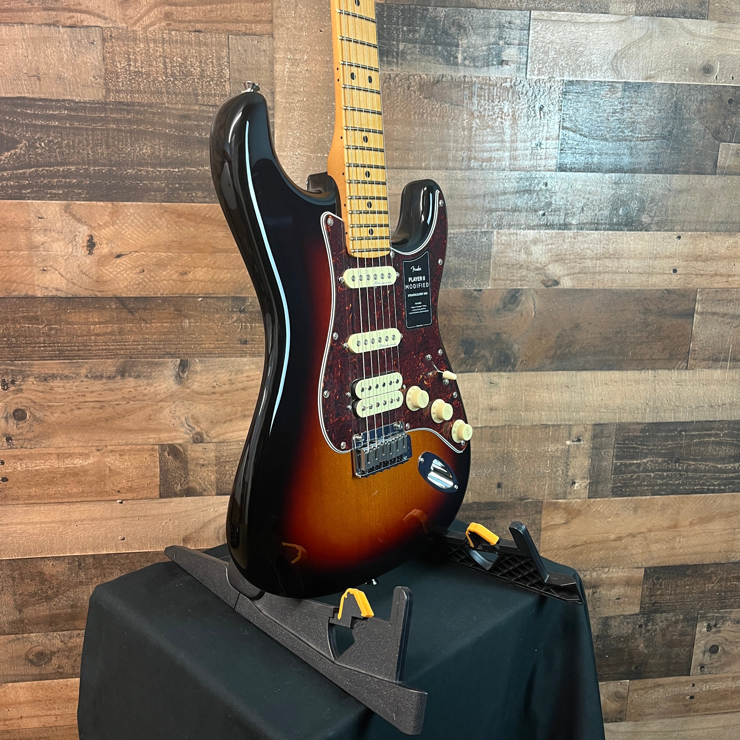 Player II Modified Stratocaster HSS Electric Guitar, 3-tone Sunburst, Gig Bag, 165