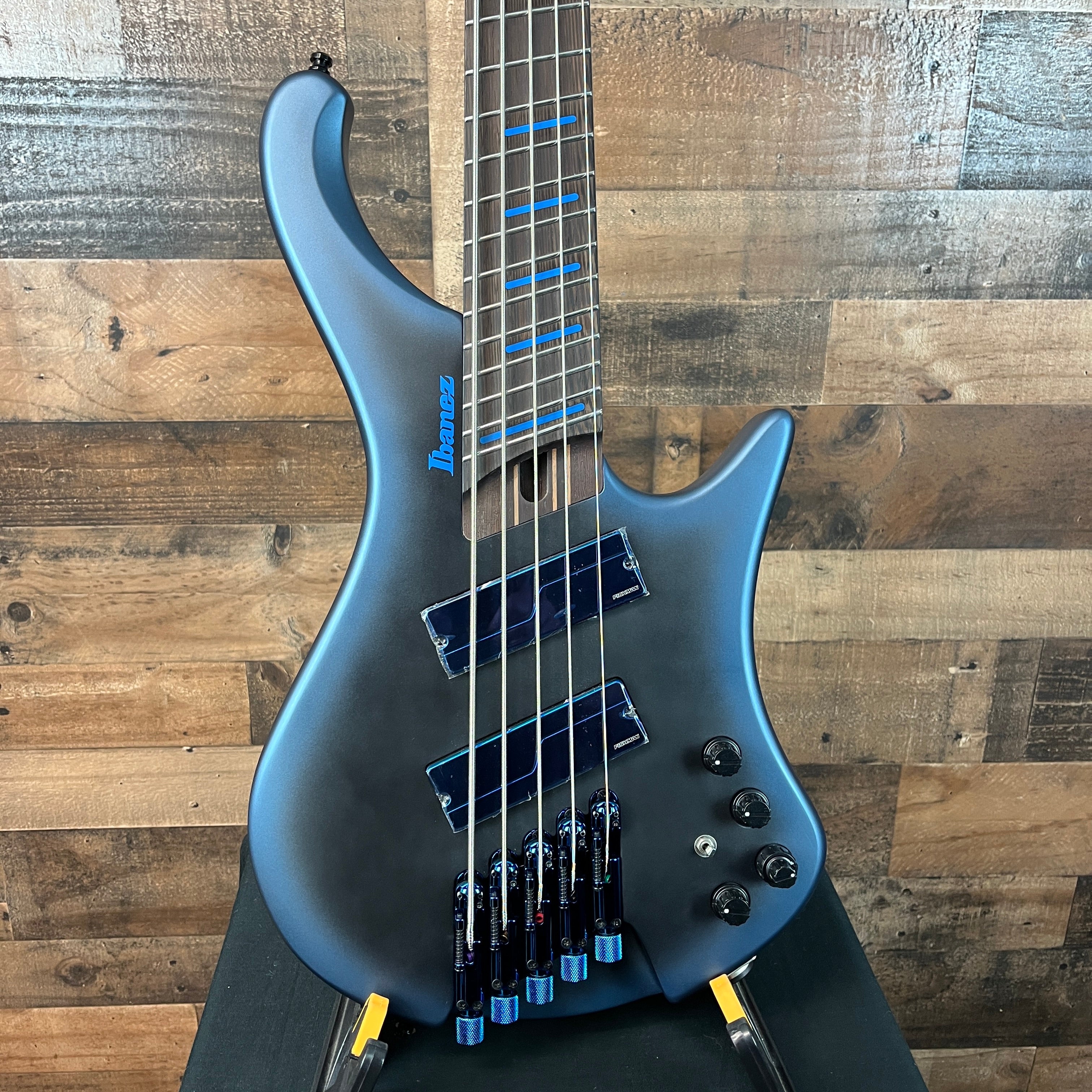 Ibanez Bass Workshop EHB5MSBSP 5-string Multi-scale Bass Guitar - Midnight Arctic Ocean Matte, 948