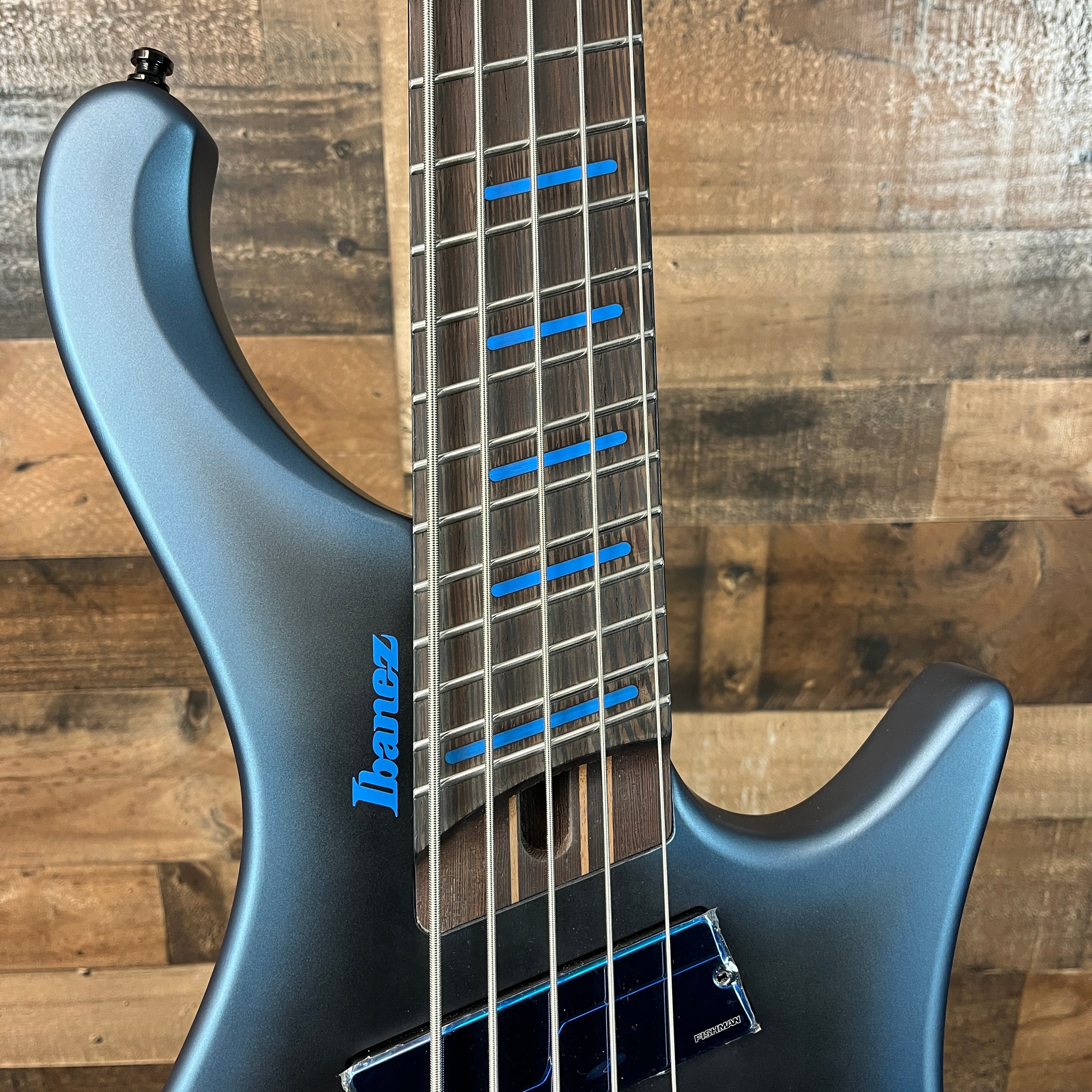 Ibanez Bass Workshop EHB5MSBSP 5-string Multi-scale Bass Guitar - Midnight Arctic Ocean Matte, 948