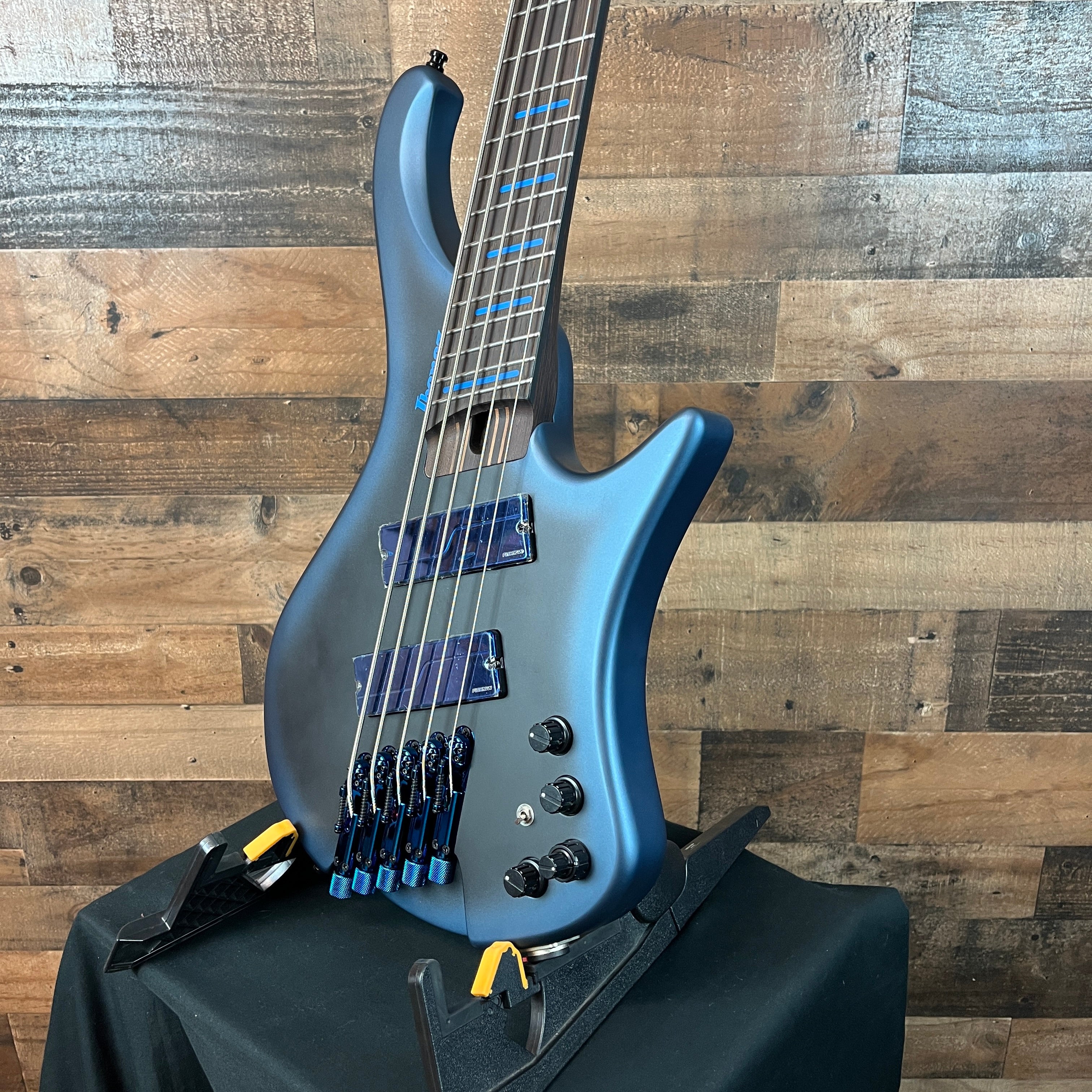 Ibanez Bass Workshop EHB5MSBSP 5-string Multi-scale Bass Guitar - Midnight Arctic Ocean Matte, 948
