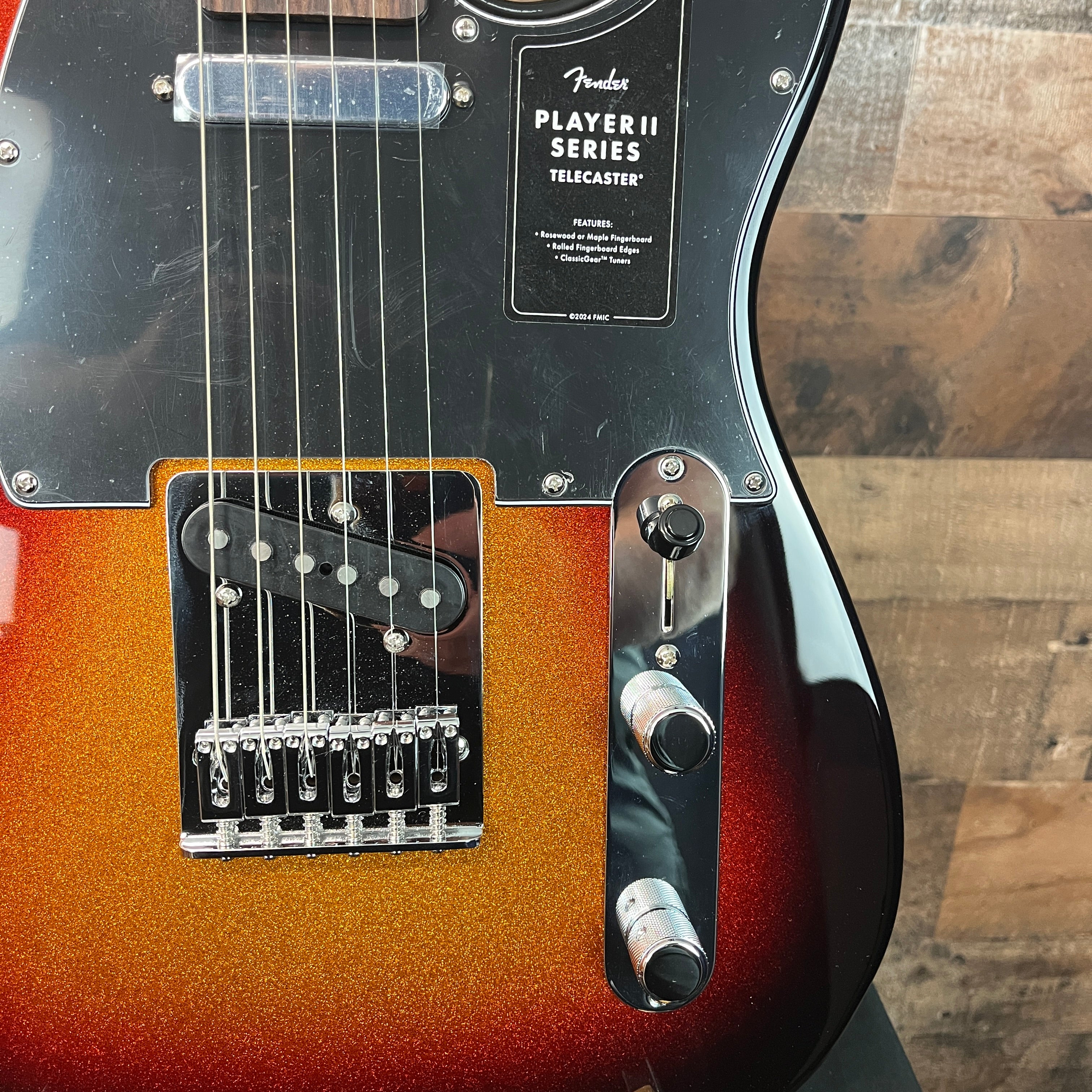 Fender Player II Telecaster Electric Guitar - Limited-edition Sparkle 3-color Sunburst, #109