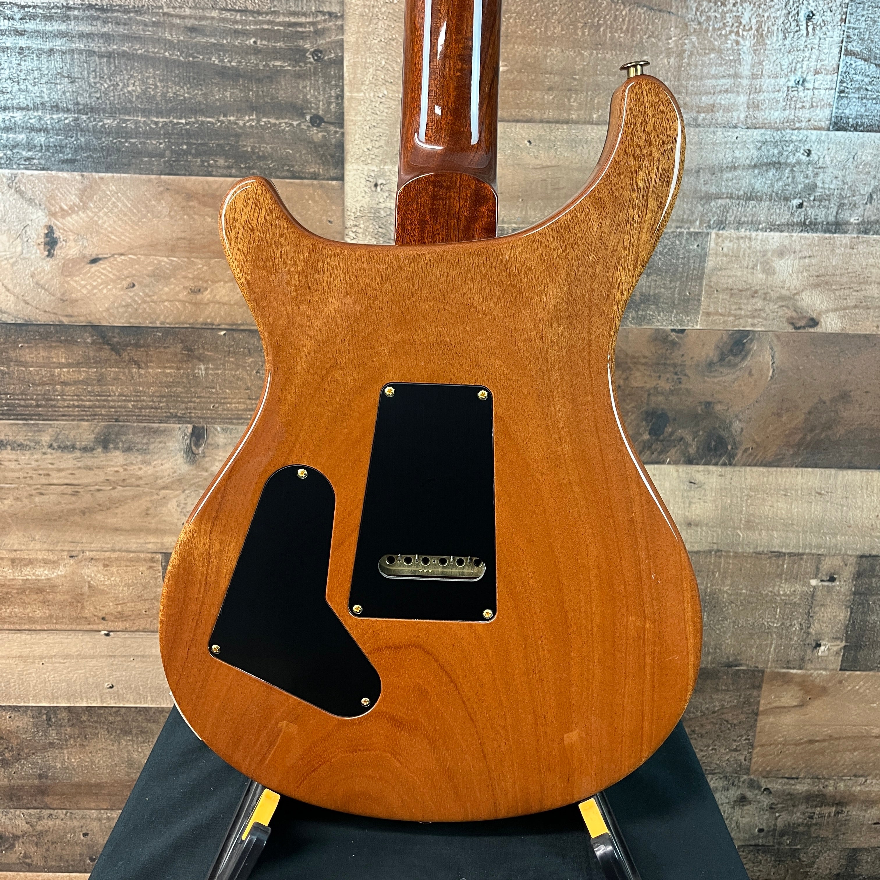 Custom 24-08 Electric Guitar, 10-top, BLEM, Custom Color, Aquableux, Smoke Wrap Burst, Natural Back, Hardcase, 203