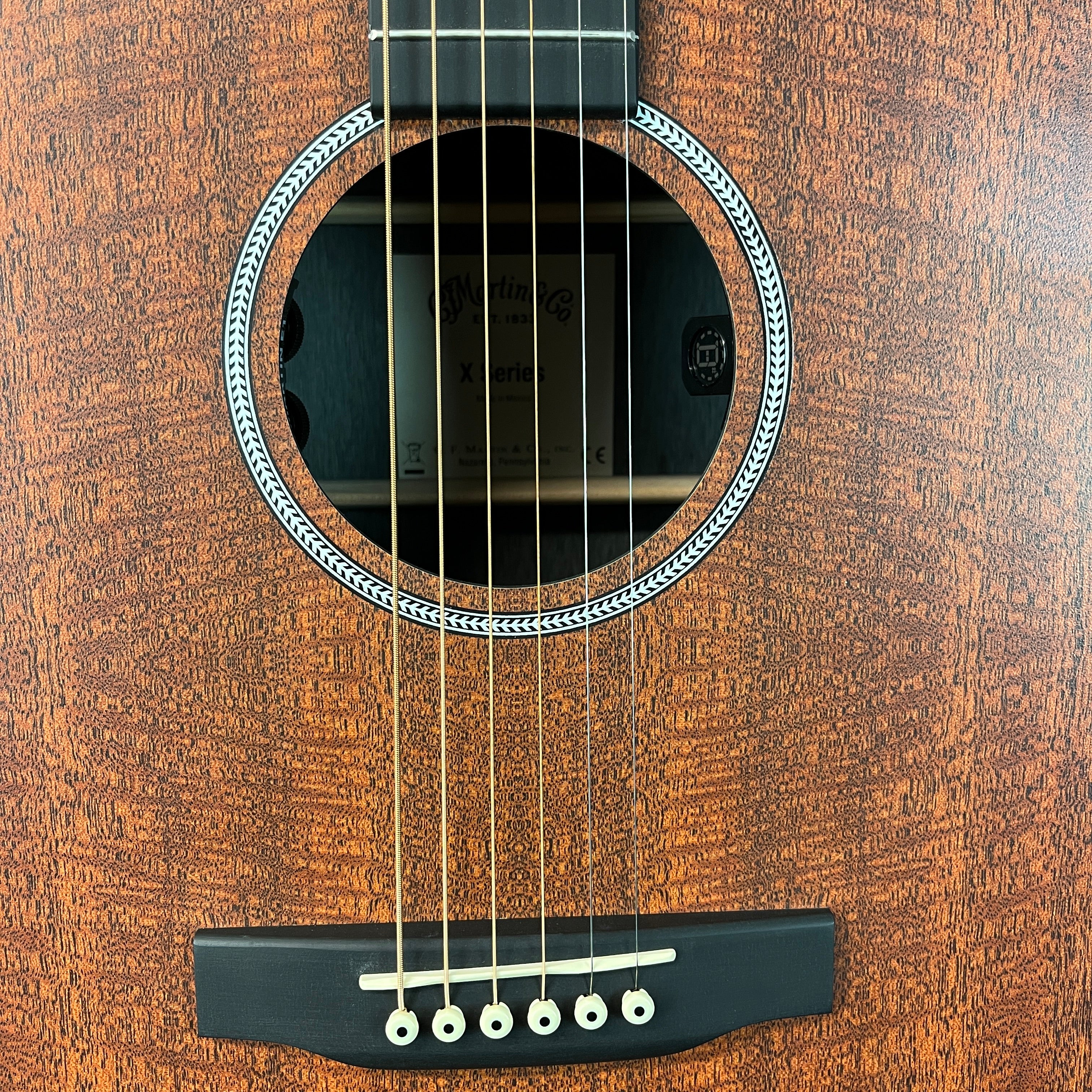 D-X1E Mahogany Acoustic-electric Guitar, Figured Mahogany Pattern, Soft Case, 697