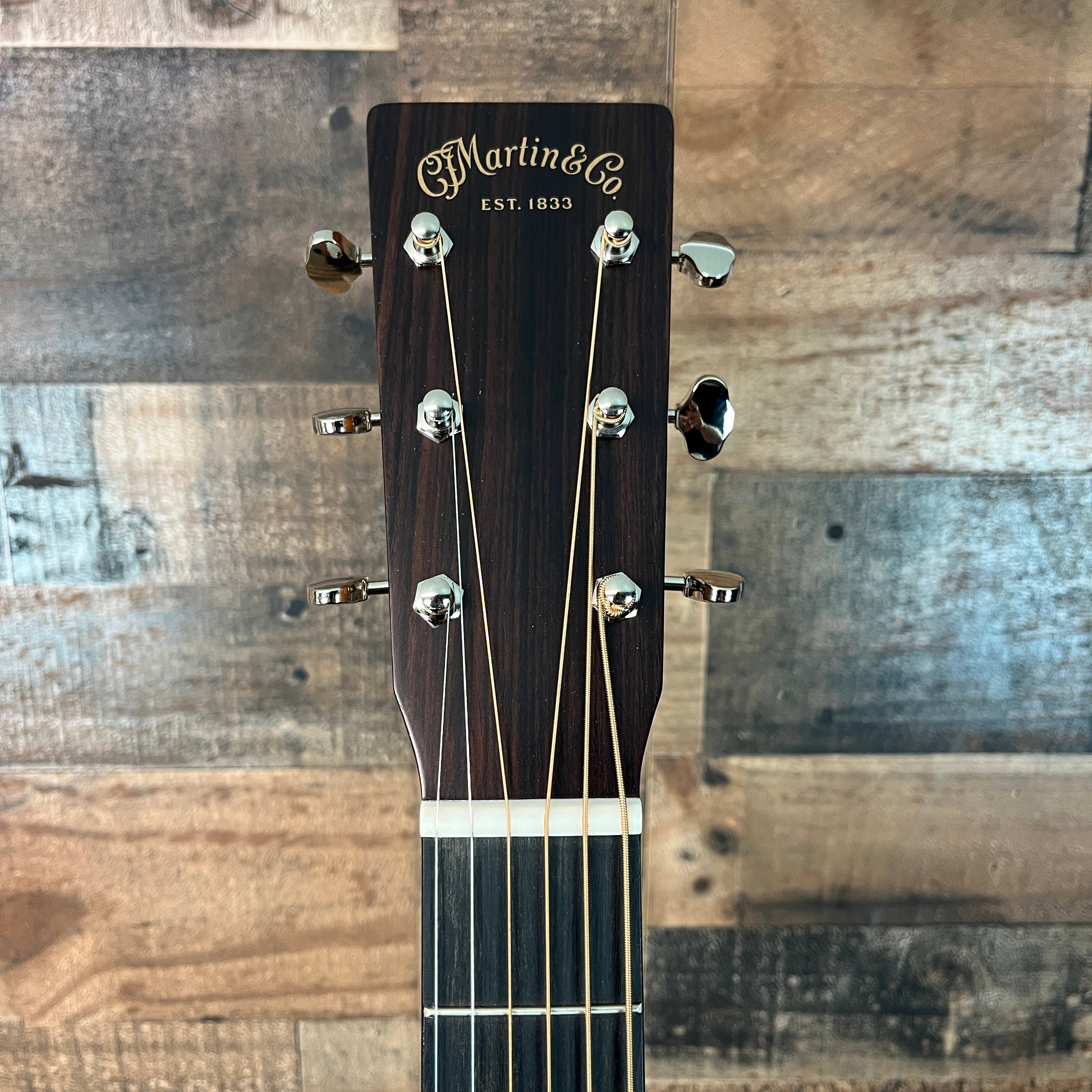 Martin D-18 Satin Standard Series Left Handed Acoustic Guitar - Satin Natural with Aging Toner, 366