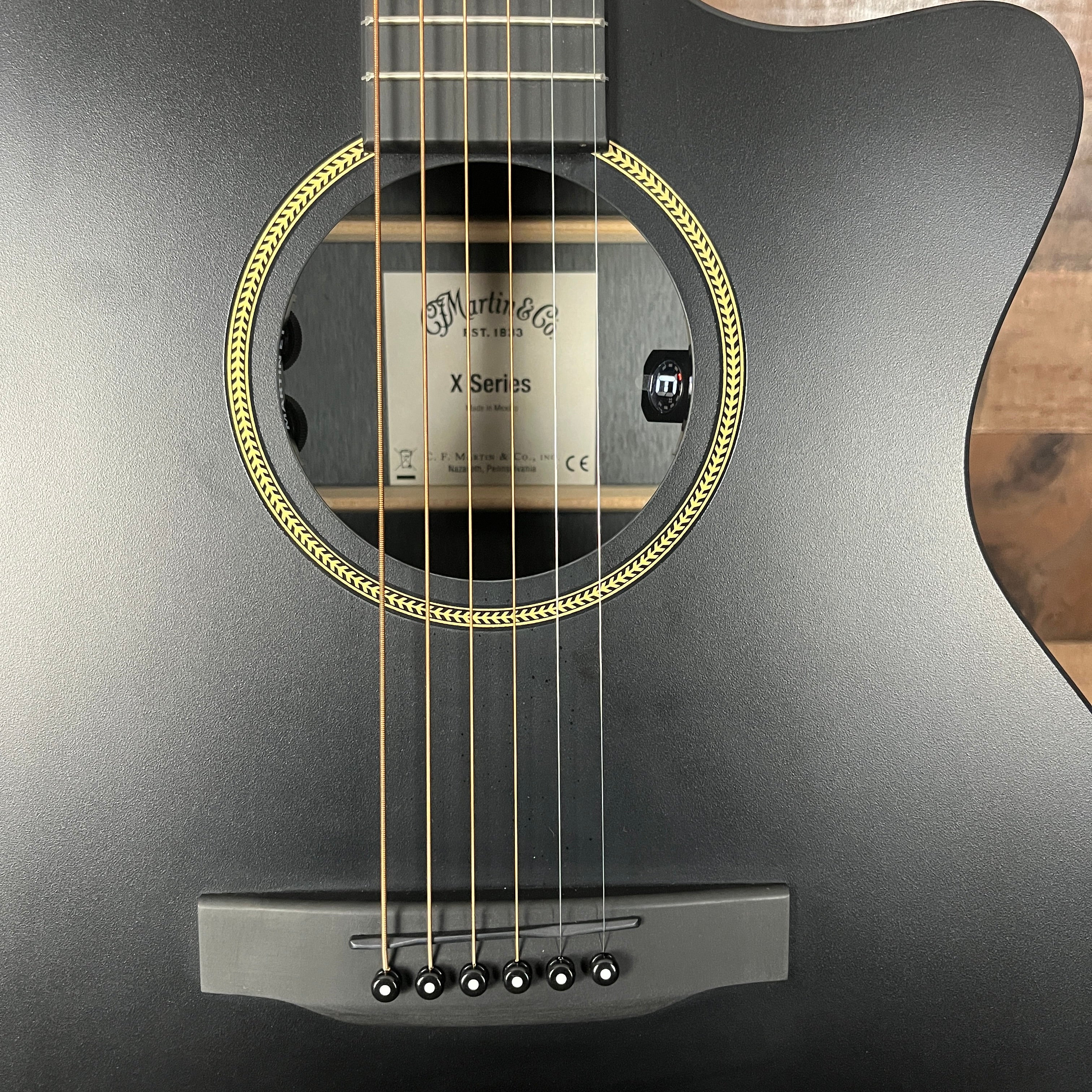 Martin GPC-X1E, Black, Gig Bag, 386
