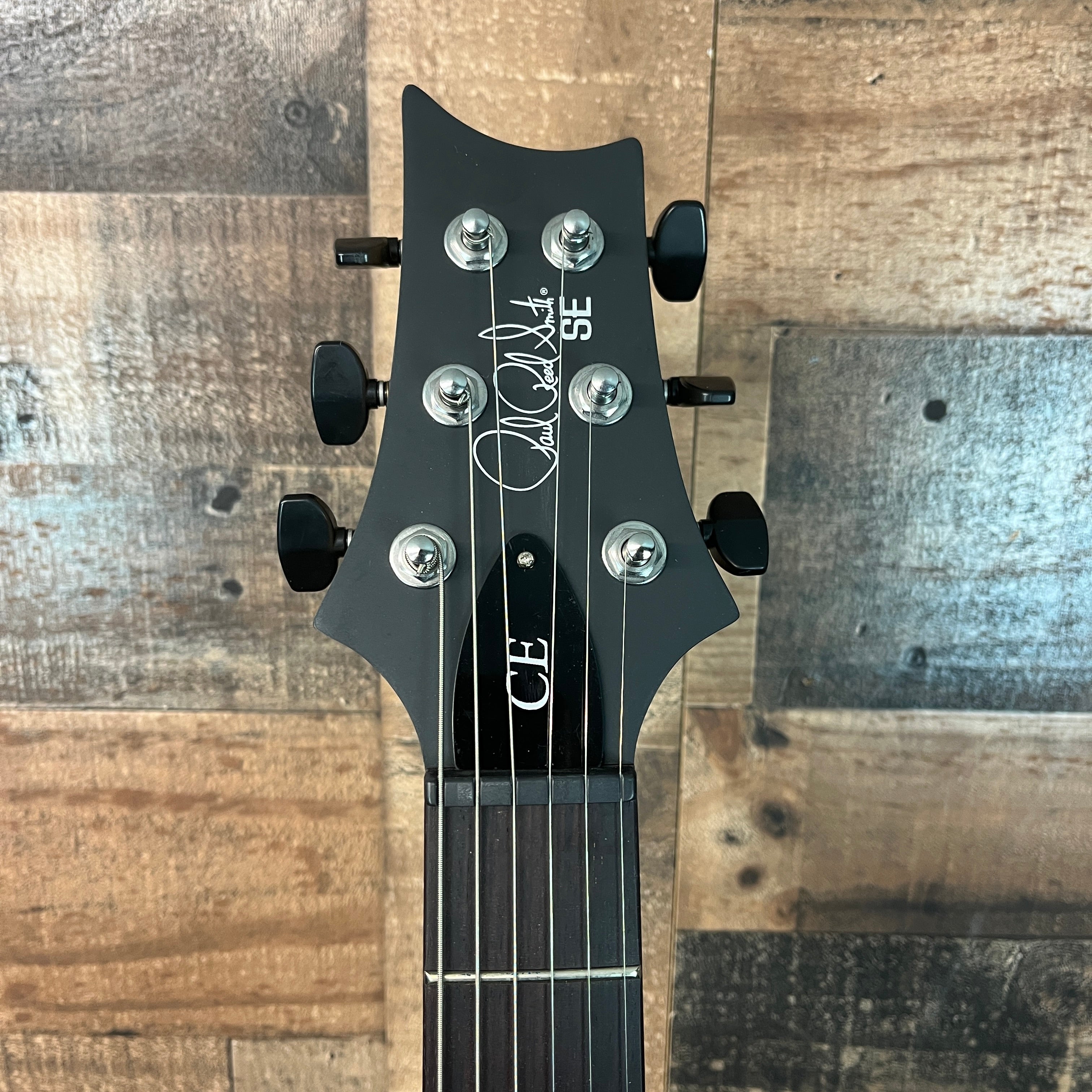 PRS SE CE24 Standard Satin Stoptail Electric Guitar, Charcoal Satin, Gig Bag, 039