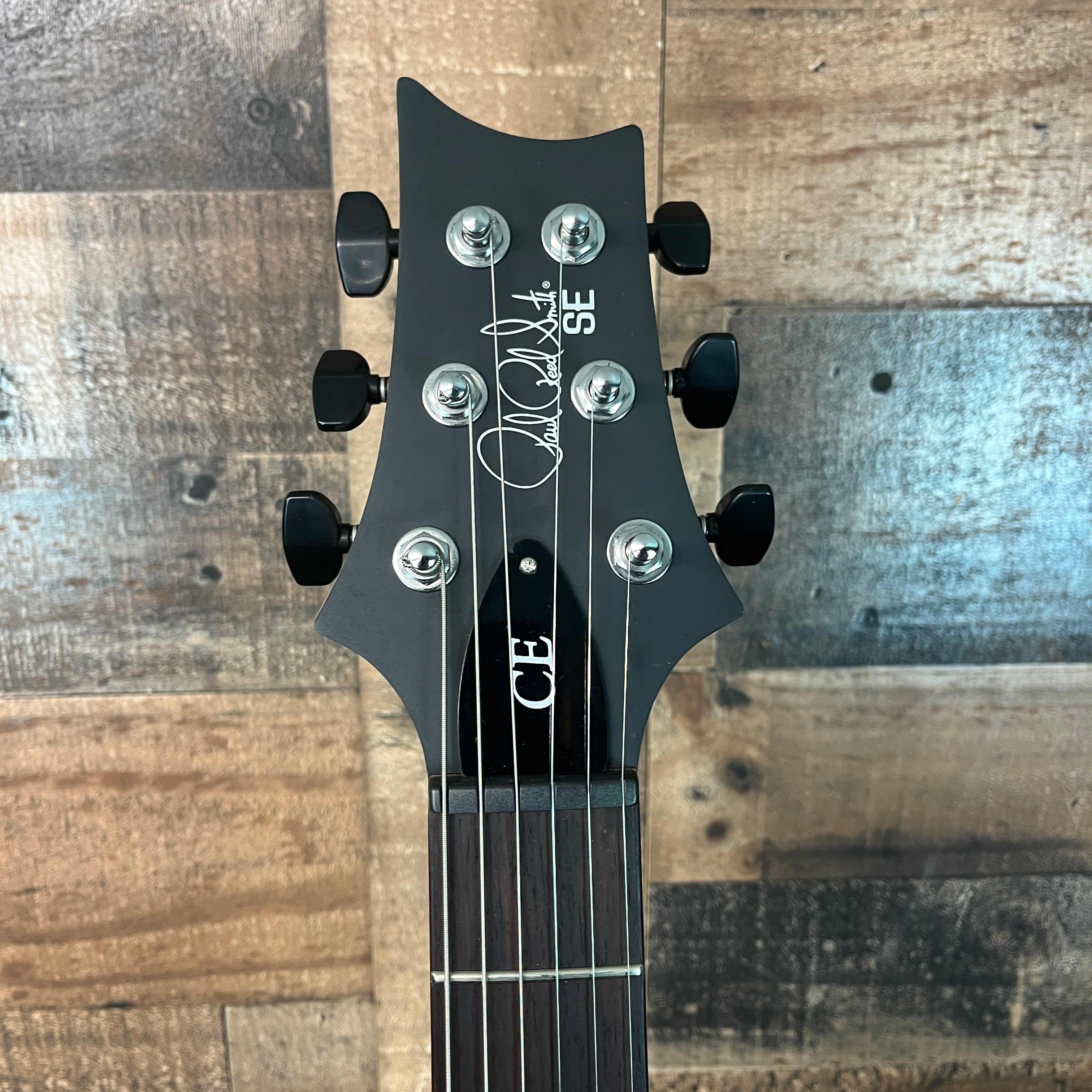 PRS SE CE24 Standard Satin Stoptail Electric Guitar, Vintage Cherry Satin, Gig Bag, 637