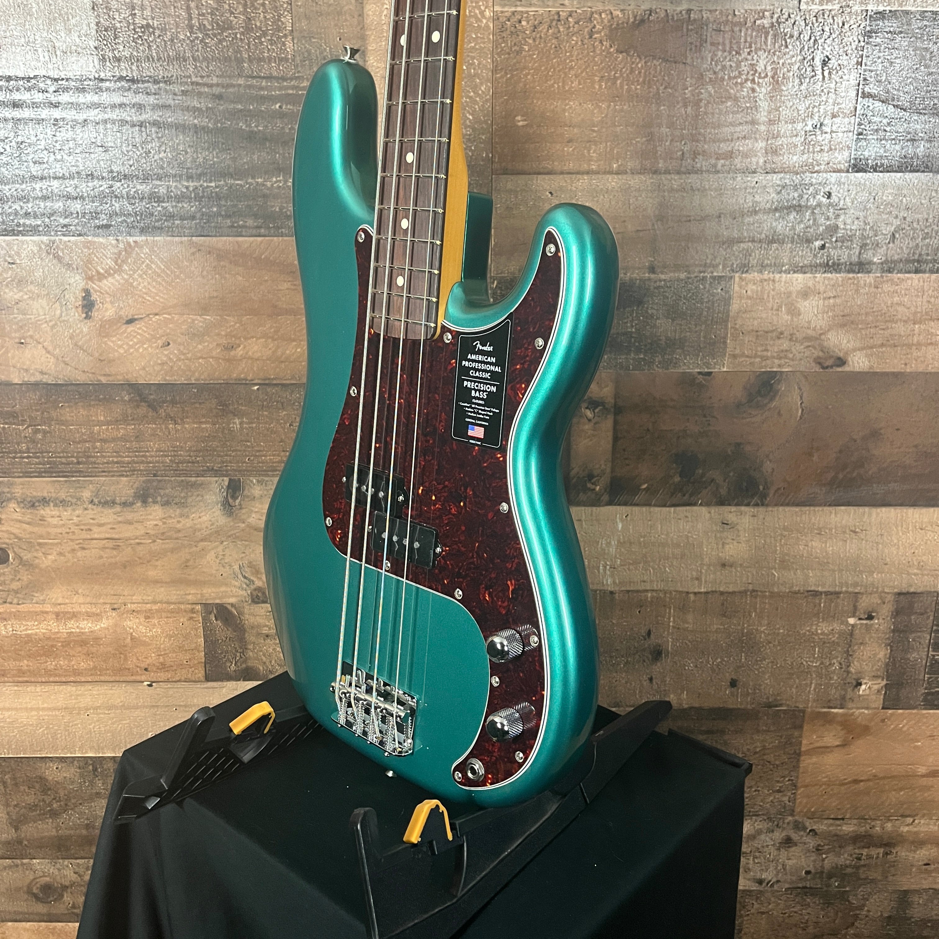 Fender American Professional Classic Precision Bass, Faded Sherwood Green Metallic, Gig Bag, 882