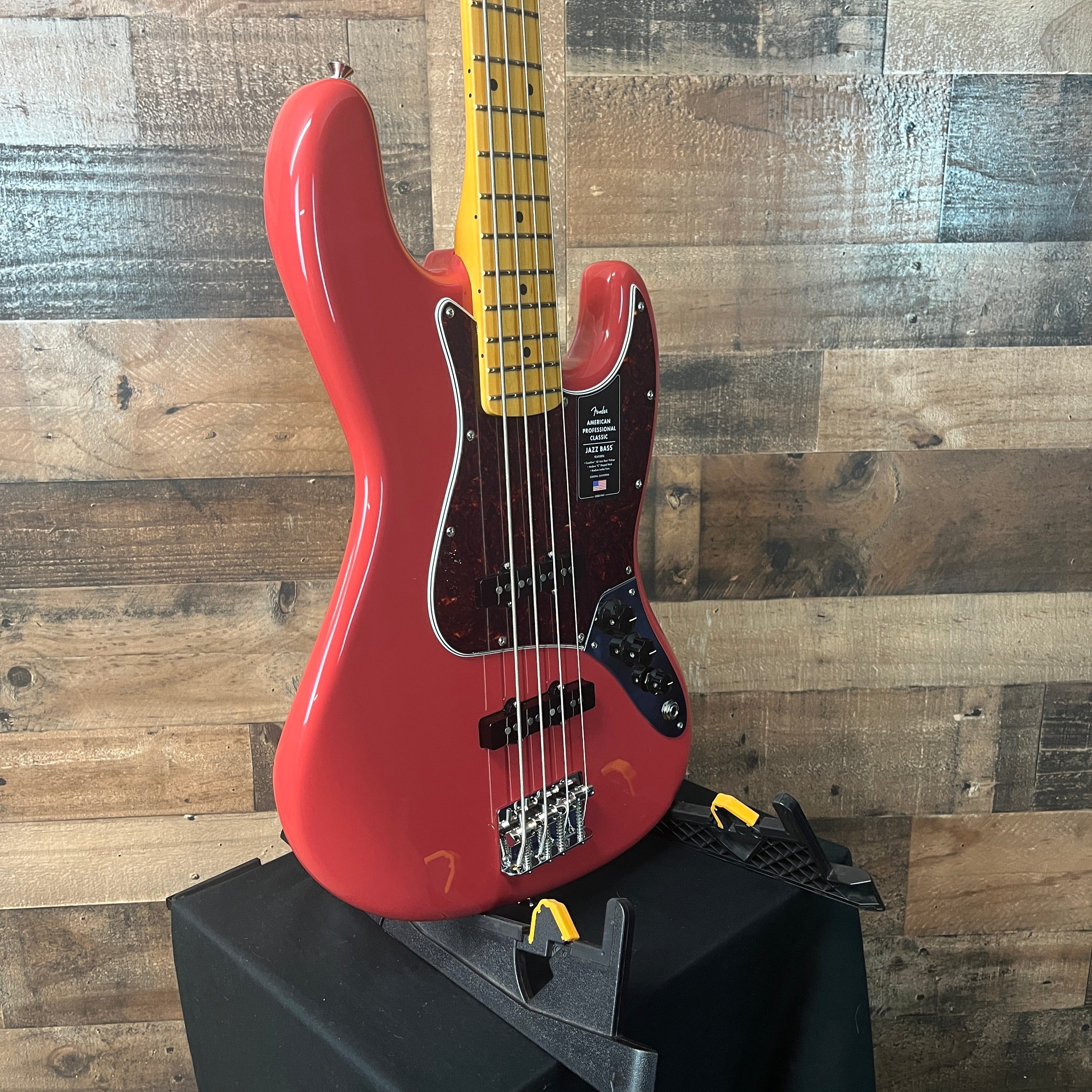 Fender American Professional Classic Jazz Bass, Faded Dakota Red, Gig Bag, 835