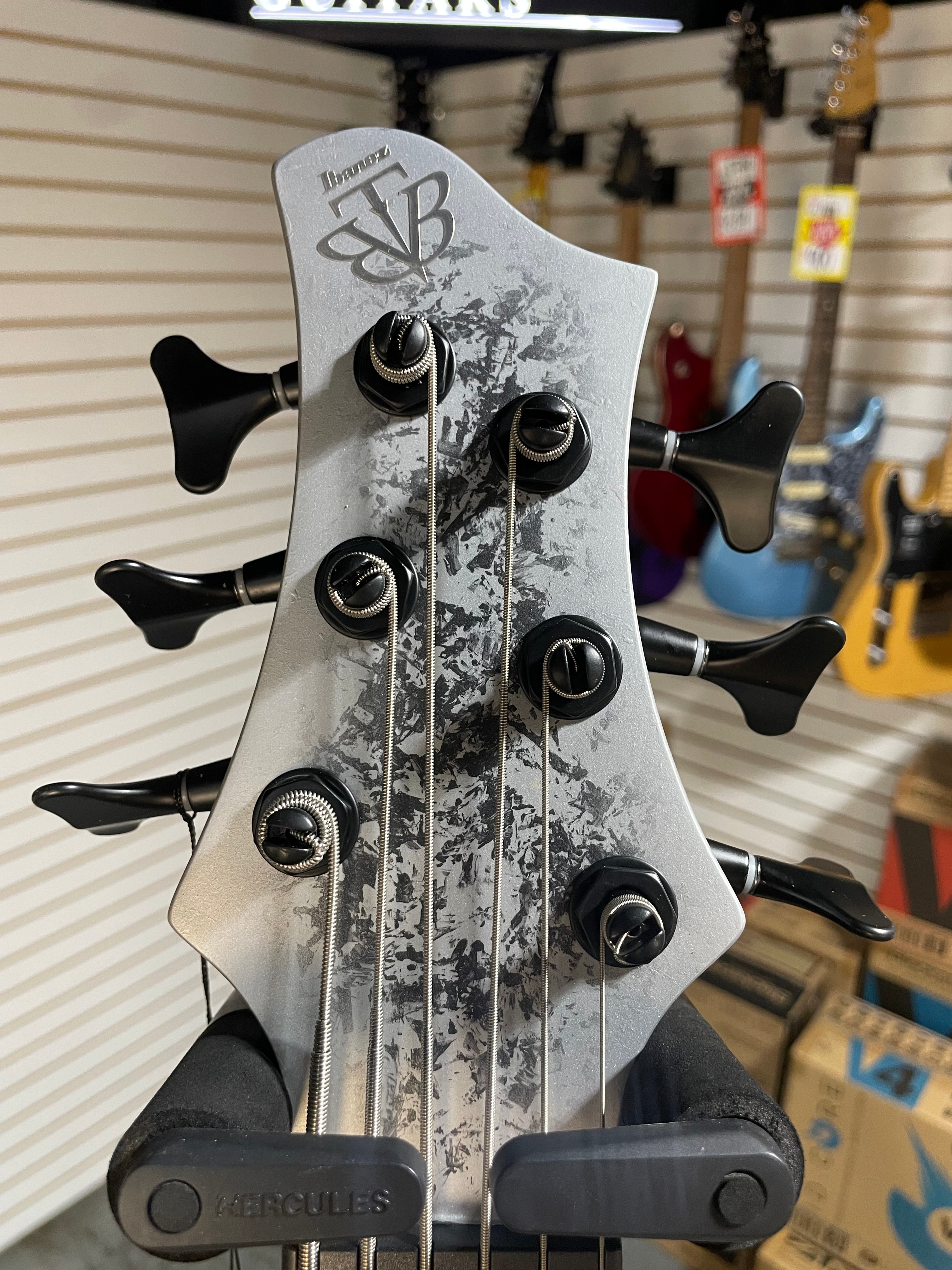 Ibanez 25th-Anniversary BTB Silver Blizzard Matte