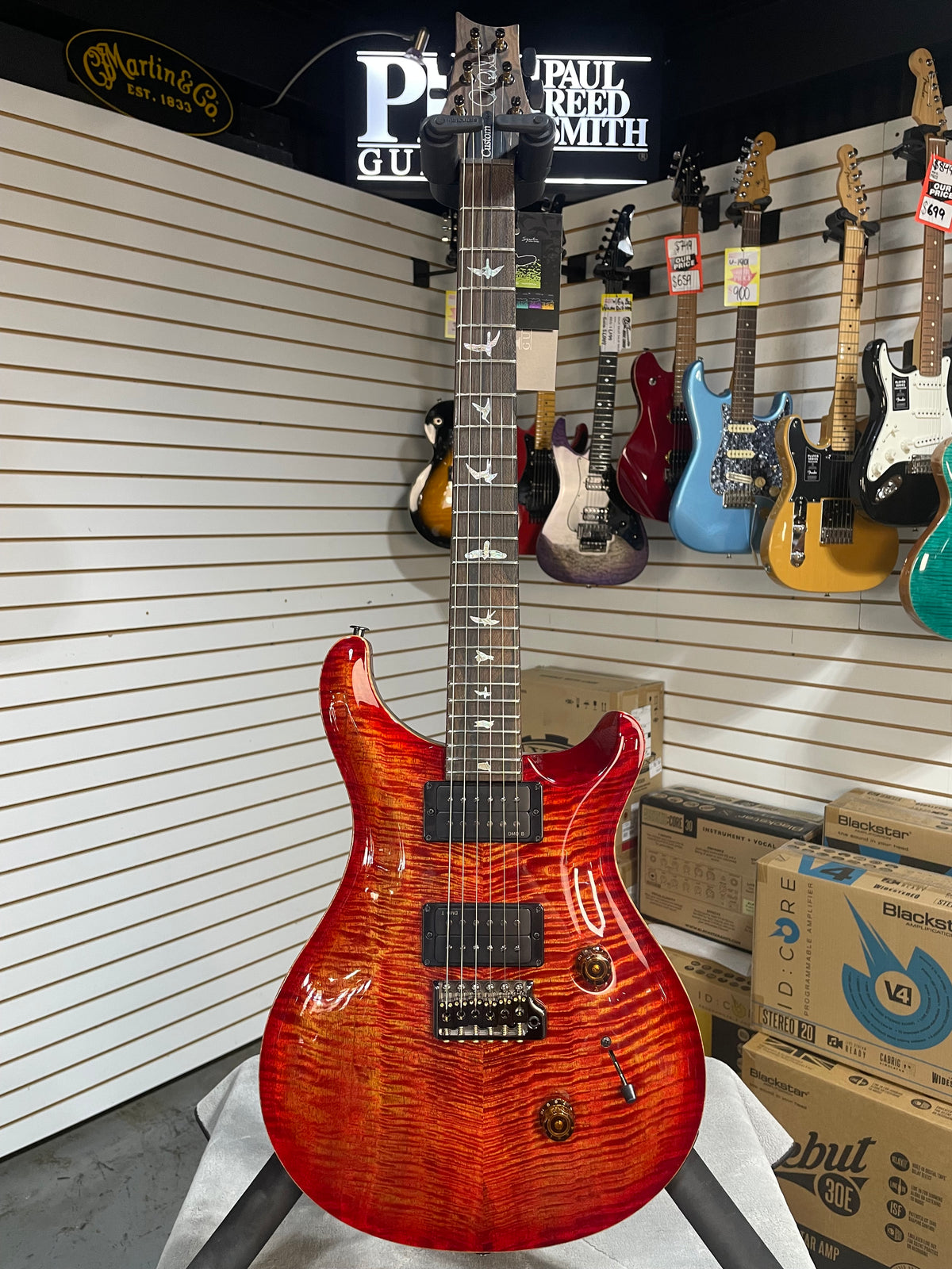PRS Limited Edition Custom 24 Mango Blood Orange
