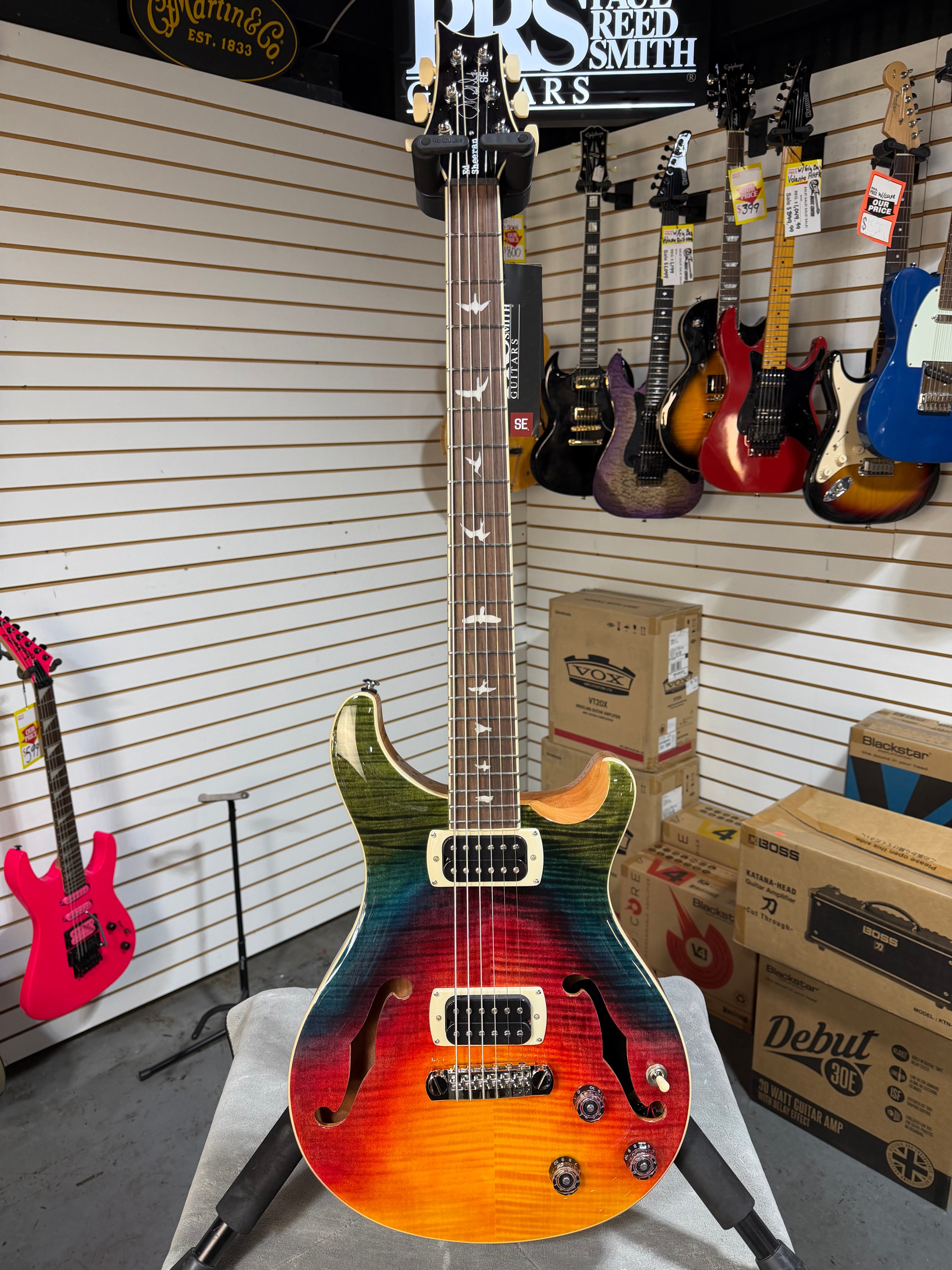 PRS SE Ed Sheeran Signature Hollowbody I Piezo Baritone Kaleidoscope