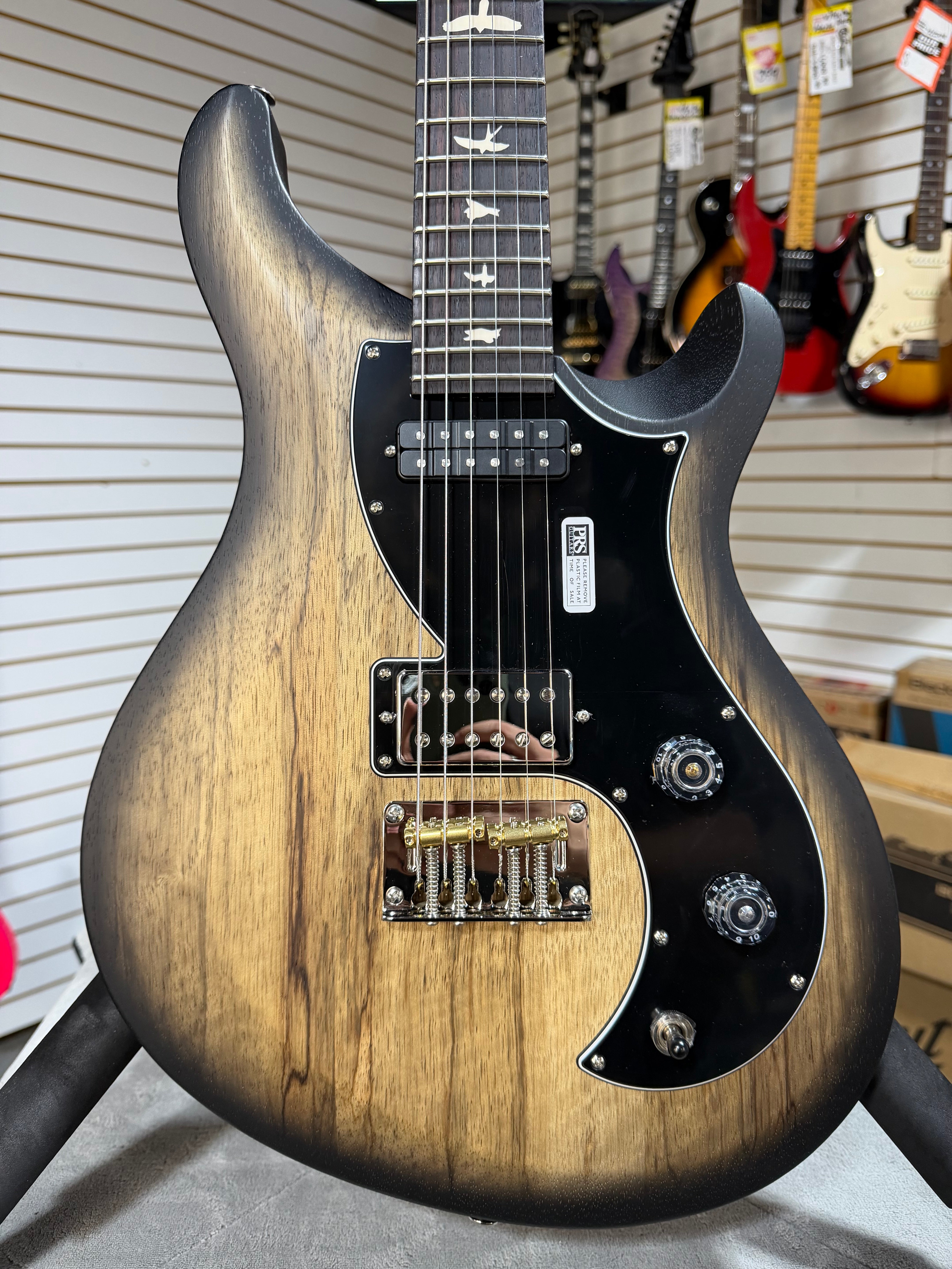 PRS S2 Vela Black Limba Natural Smokeburst