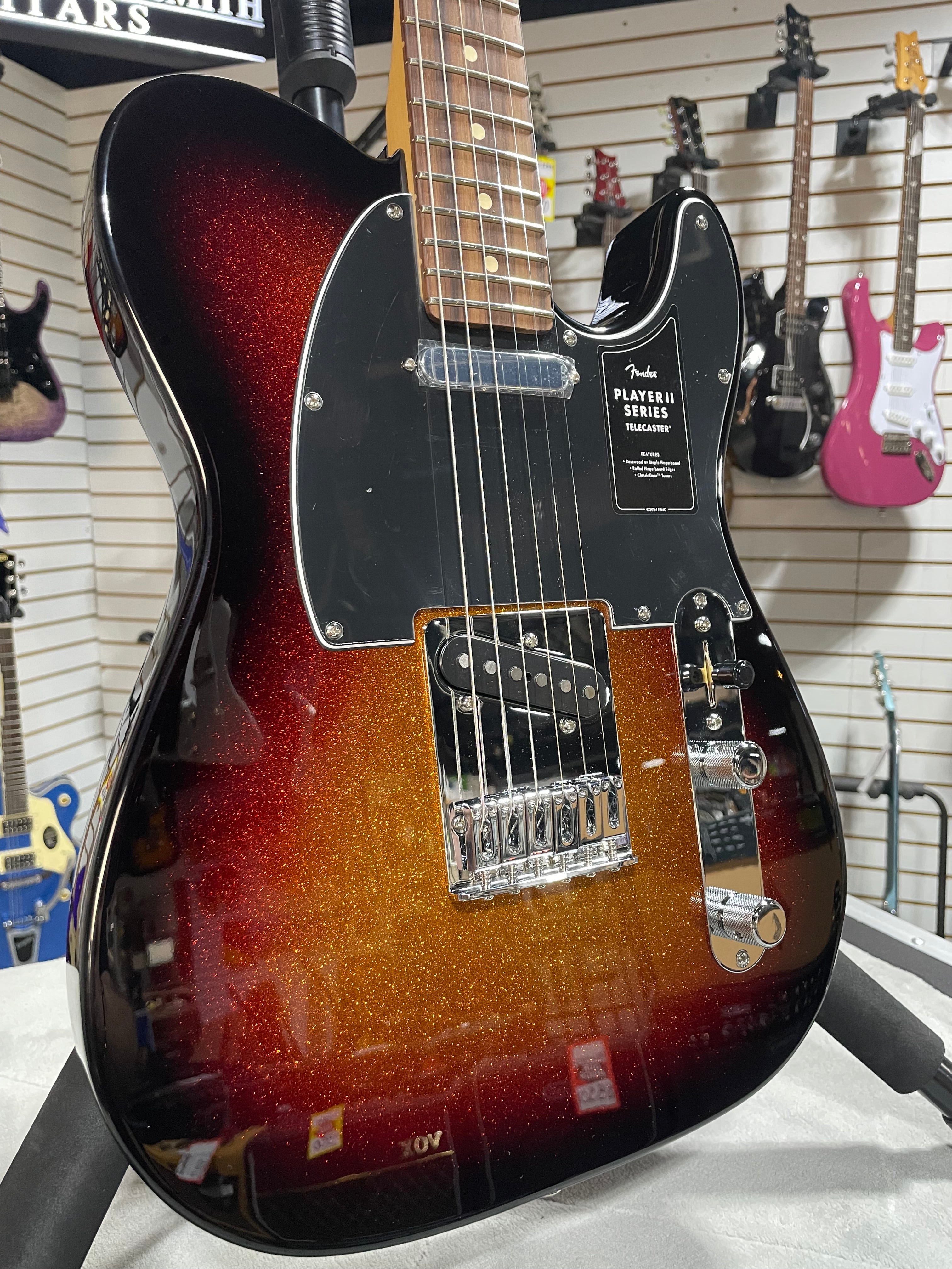 Player II Telecaster Electric Guitar - Limited-edition Sparkle 3-color Sunburst #846 GET PLEK'D!