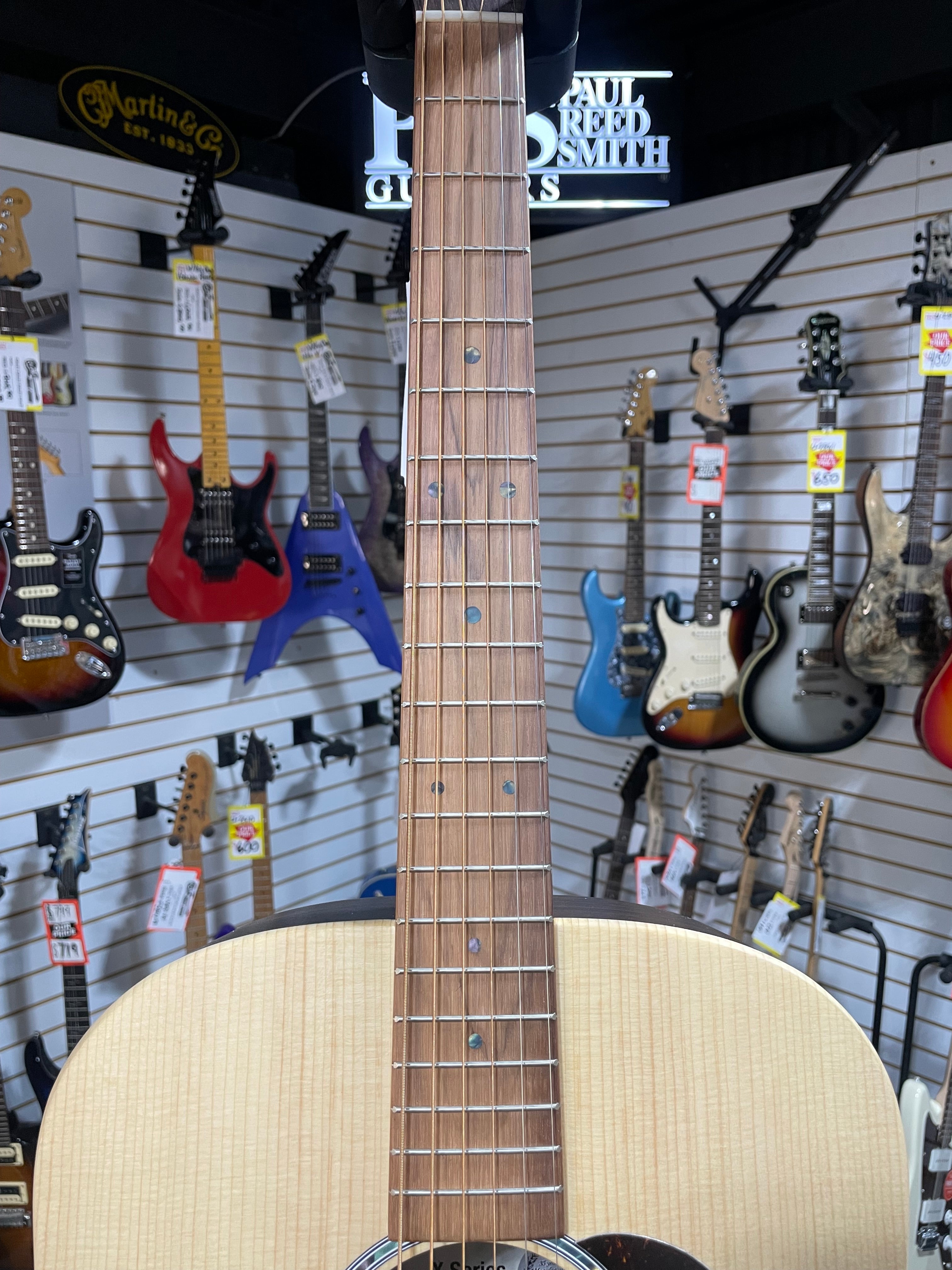 Martin D-X2E Dreadnought Acoustic-Electric Guitar - Brazilian Rosewood Pattern w/Gig Bag & PLEK*D #102