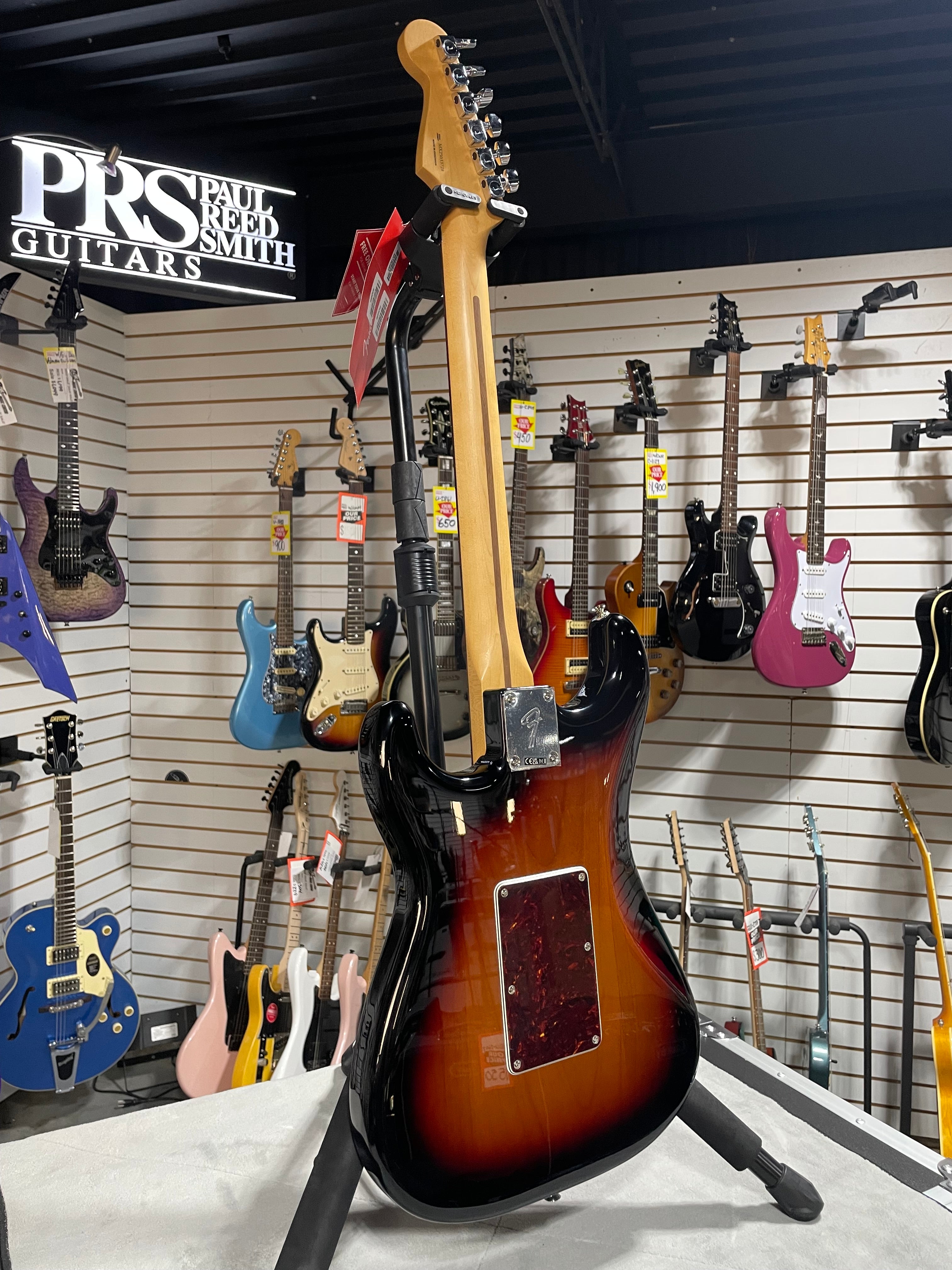 Player II Modified Stratocaster HSS Floyd Rose Electric Guitar - 3-tone Sunburst, Rosewood Fingerboard #728 GET PLEK'D!