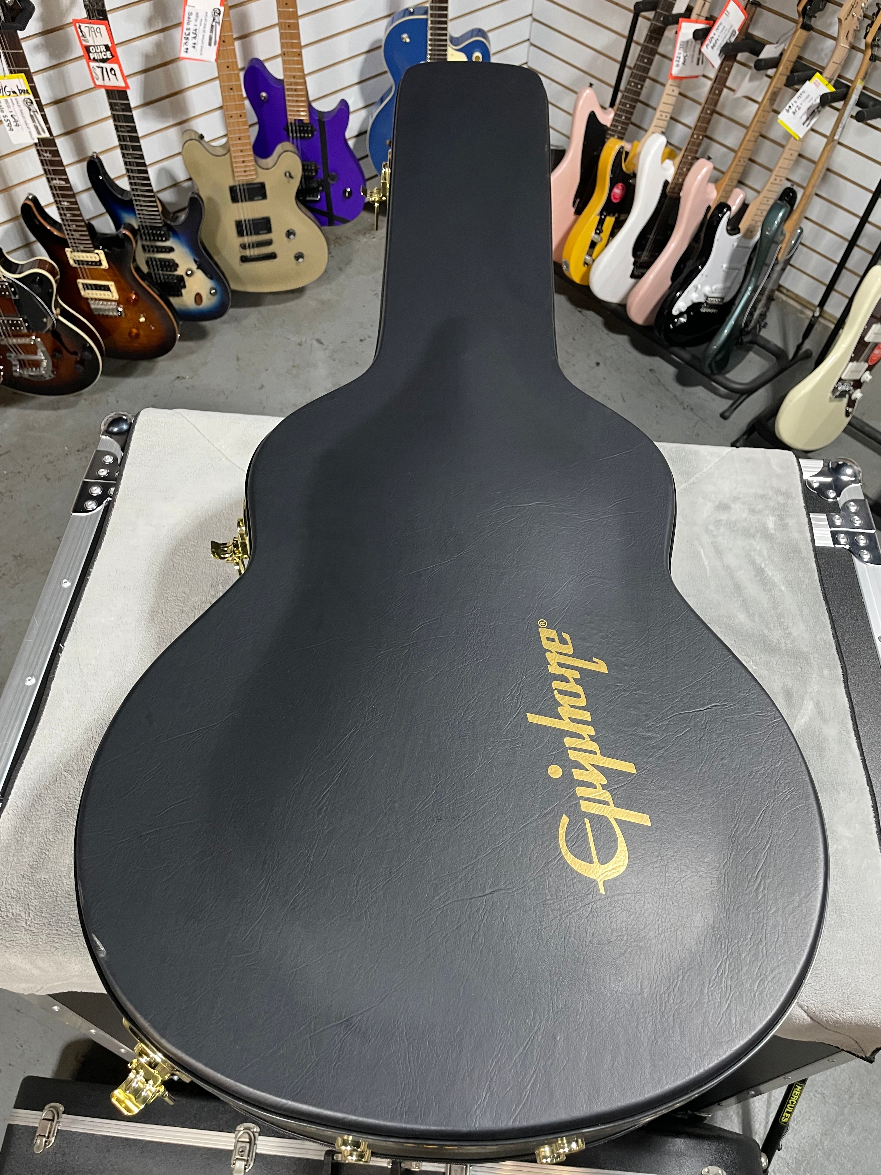 Epiphone J-200 Acoustic Guitar - Aged Vintage Sunburst Gloss w/OHSC & PLEK*D #570