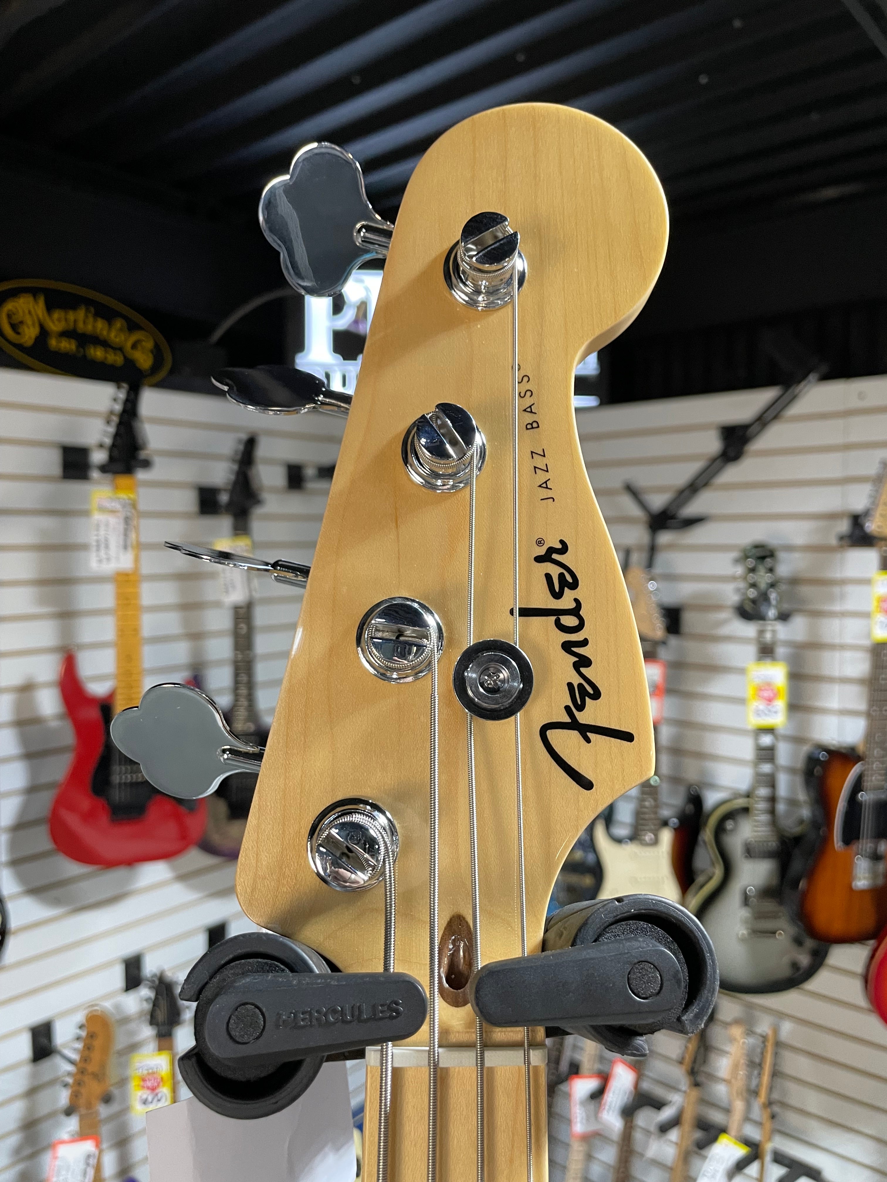 Fender Standard Jazz Bass - Black, Maple Fingerboard #626 GET PLEK'D!