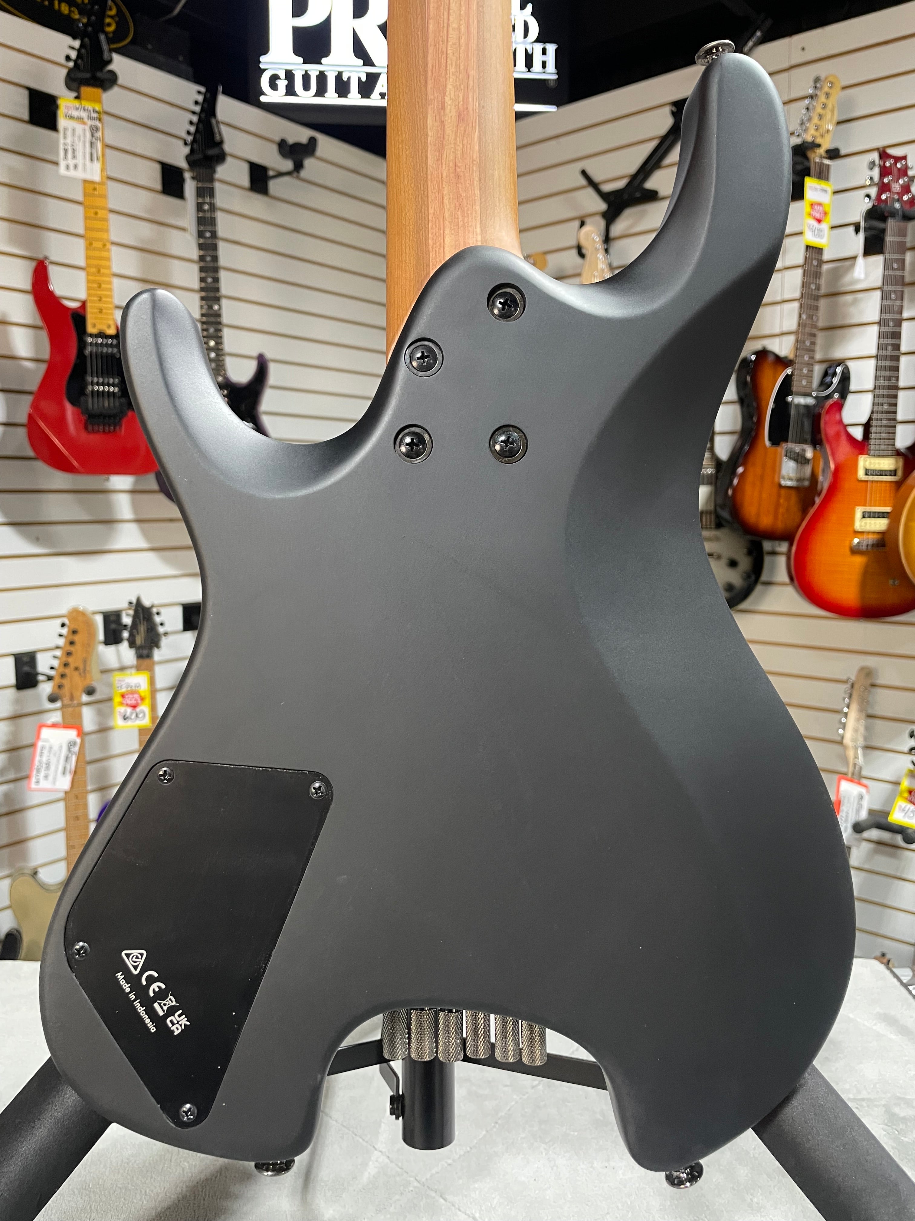 Q54 Quest Series Solidbody Electric Guitar - Black Flat #437 GET PLEK'D!