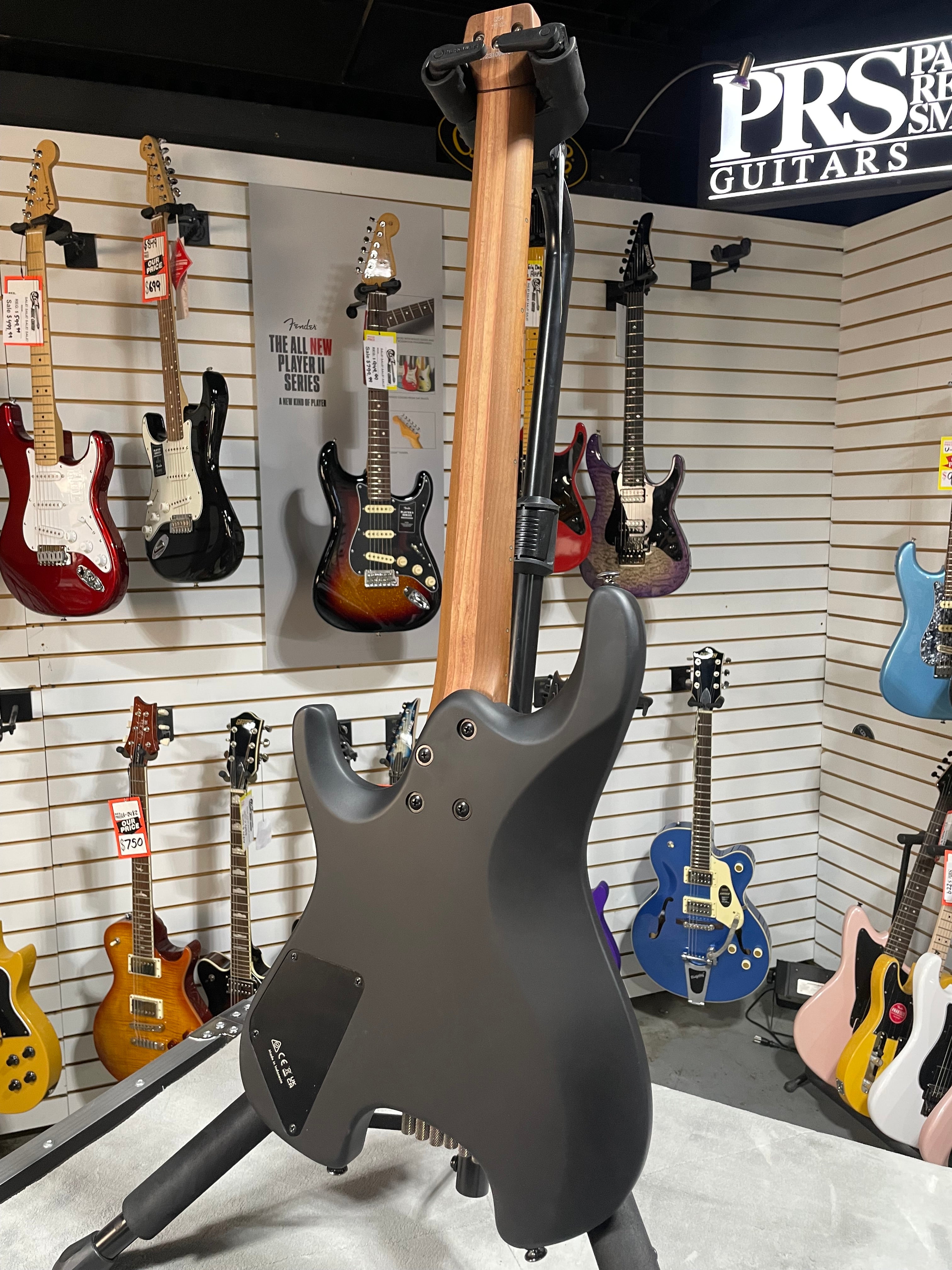 Q54 Quest Series Solidbody Electric Guitar - Black Flat #437 GET PLEK'D!