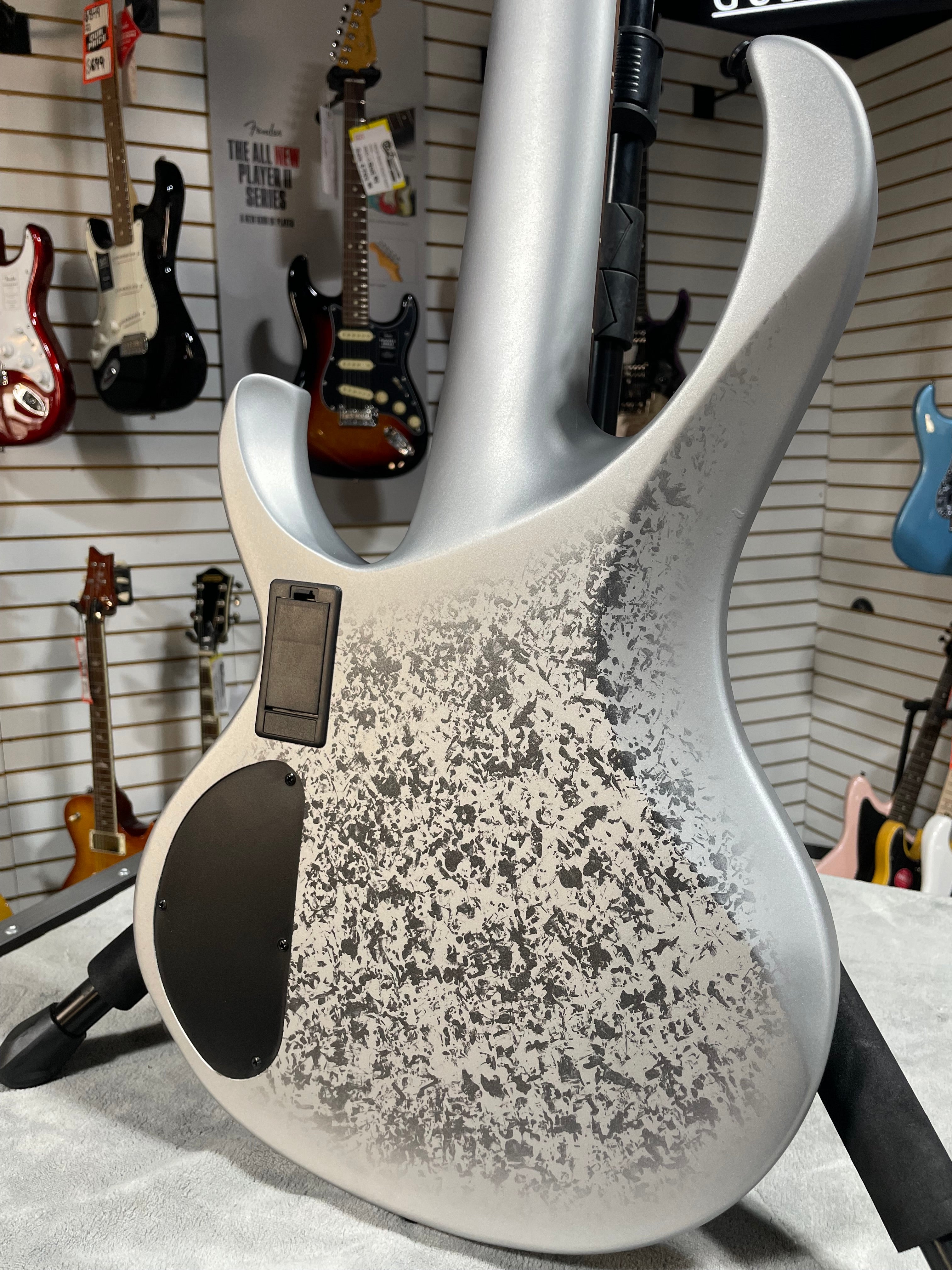 Ibanez 25th-Anniversary BTB Silver Blizzard Matte