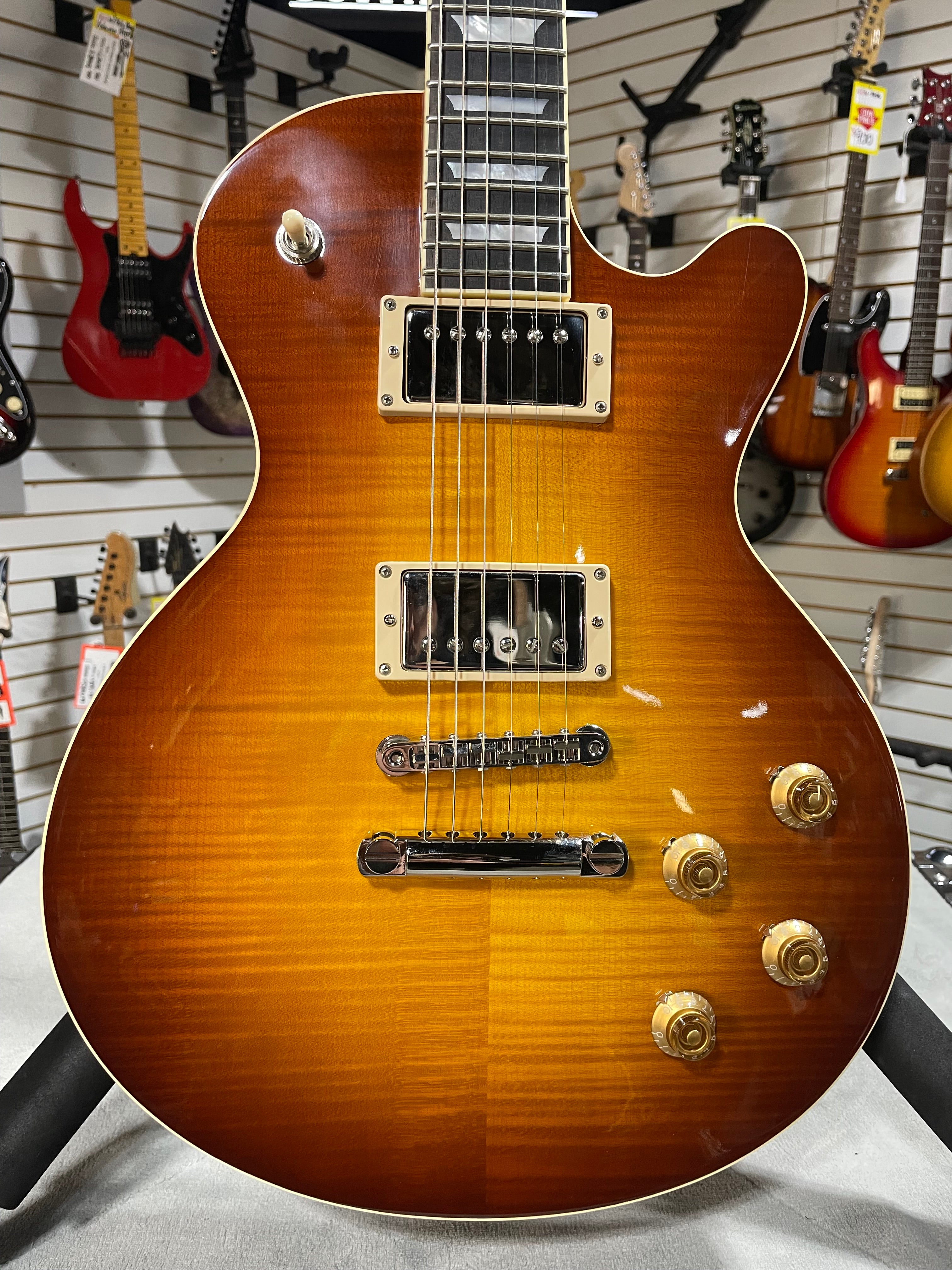 Eastman SB59-GB Electric Guitar - Goldburst w/OHSC & PLEK*D #309