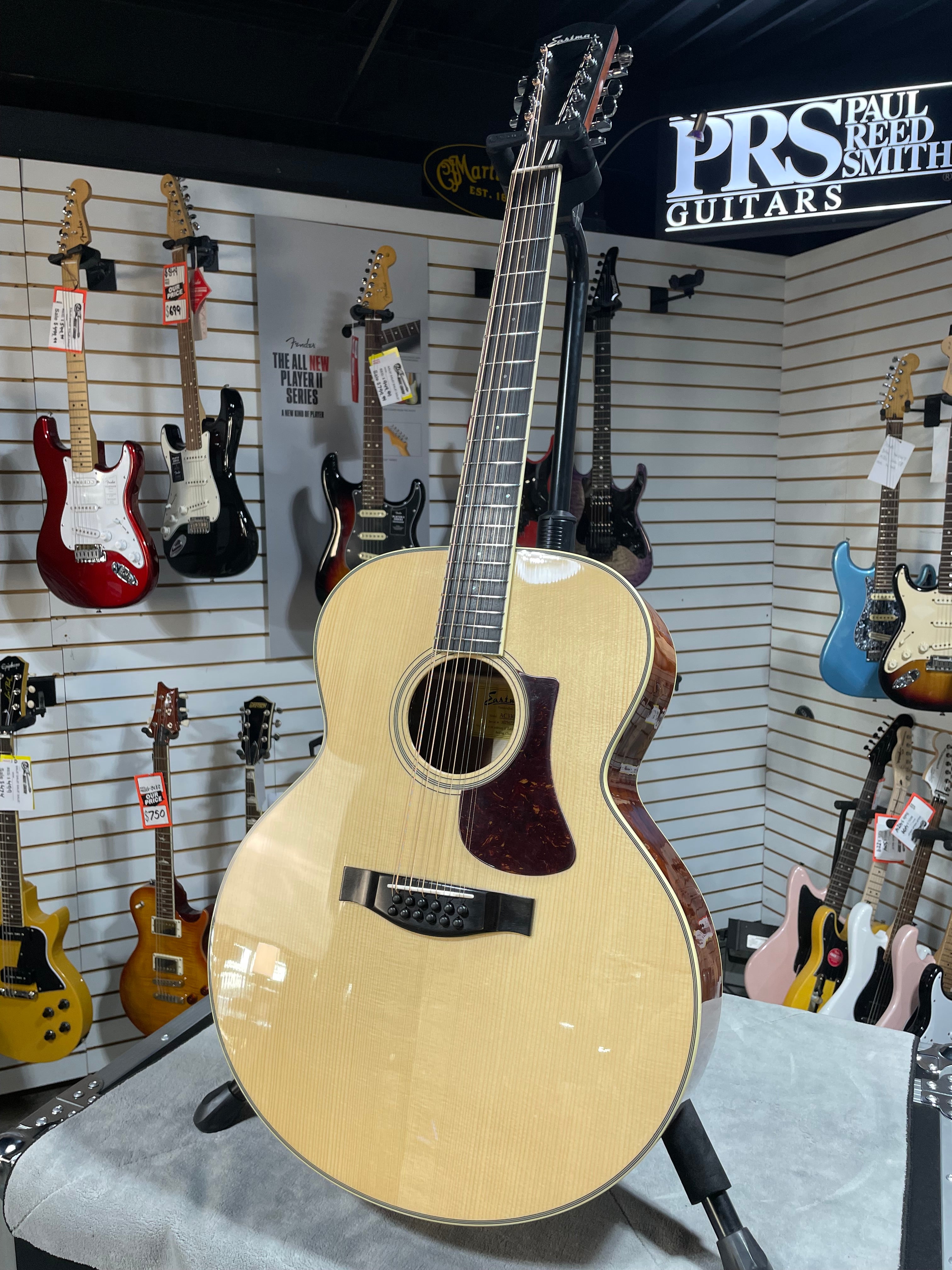 Eastman AC330E-12 String Acoustic Guitar - Natural w/OHSC & PLEK*D #298