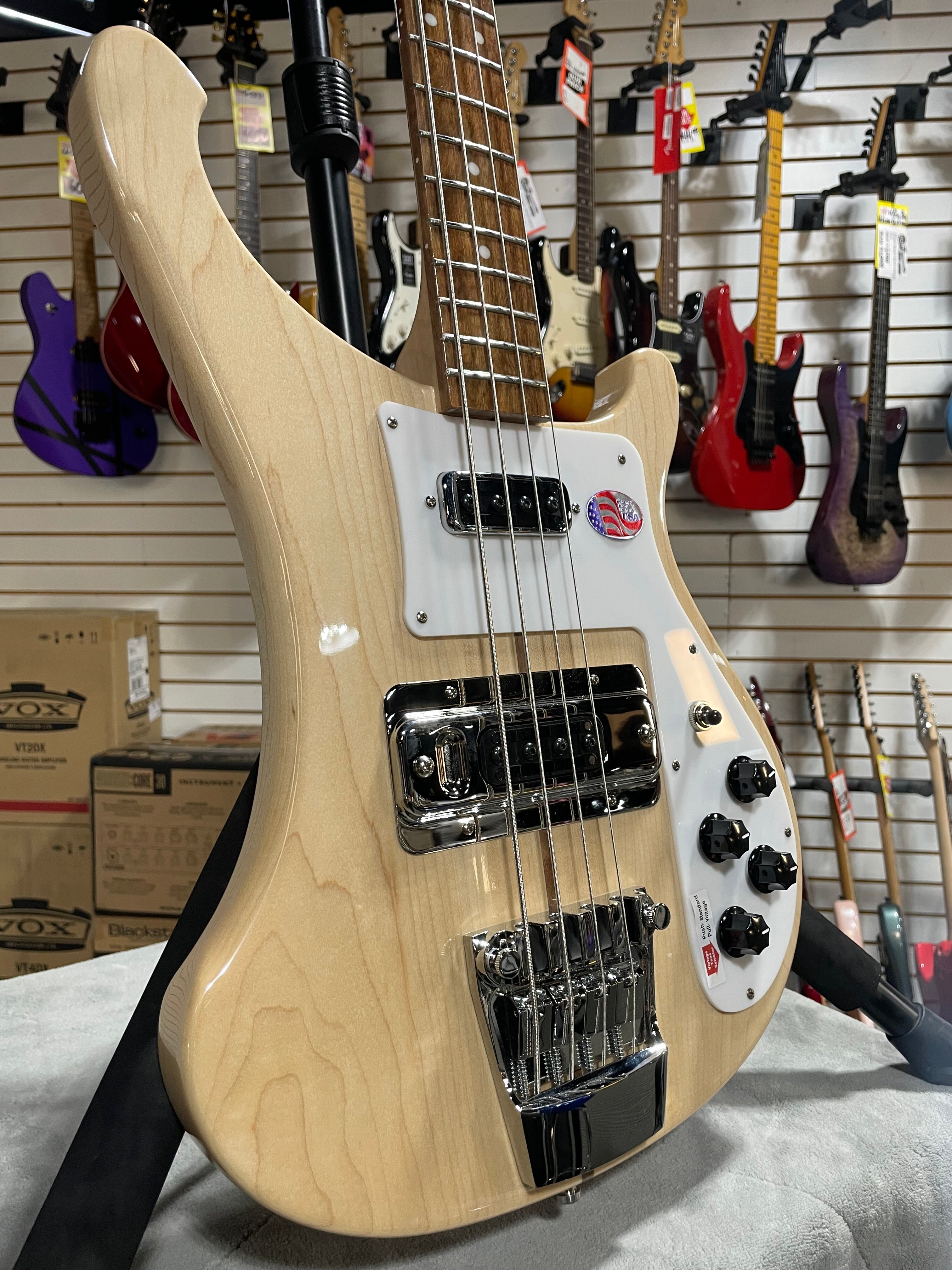 Rickenbacker 4003S MG Electric Bass Guitar - Mapleglo w/OHSC #778
