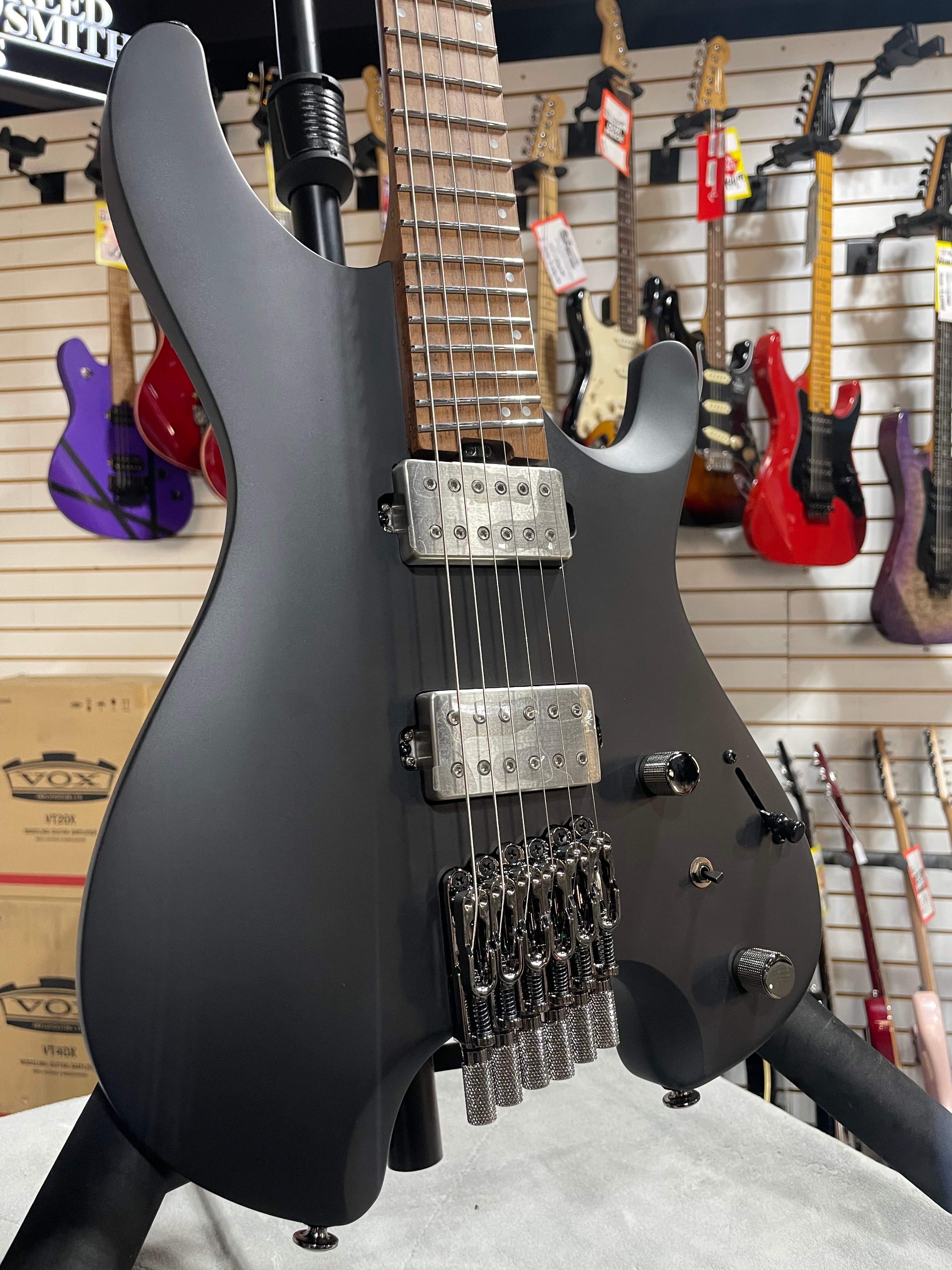 Ibanez QX52 Electric Guitar - Black Flat w/ Gig Bag & PLEK*D #453