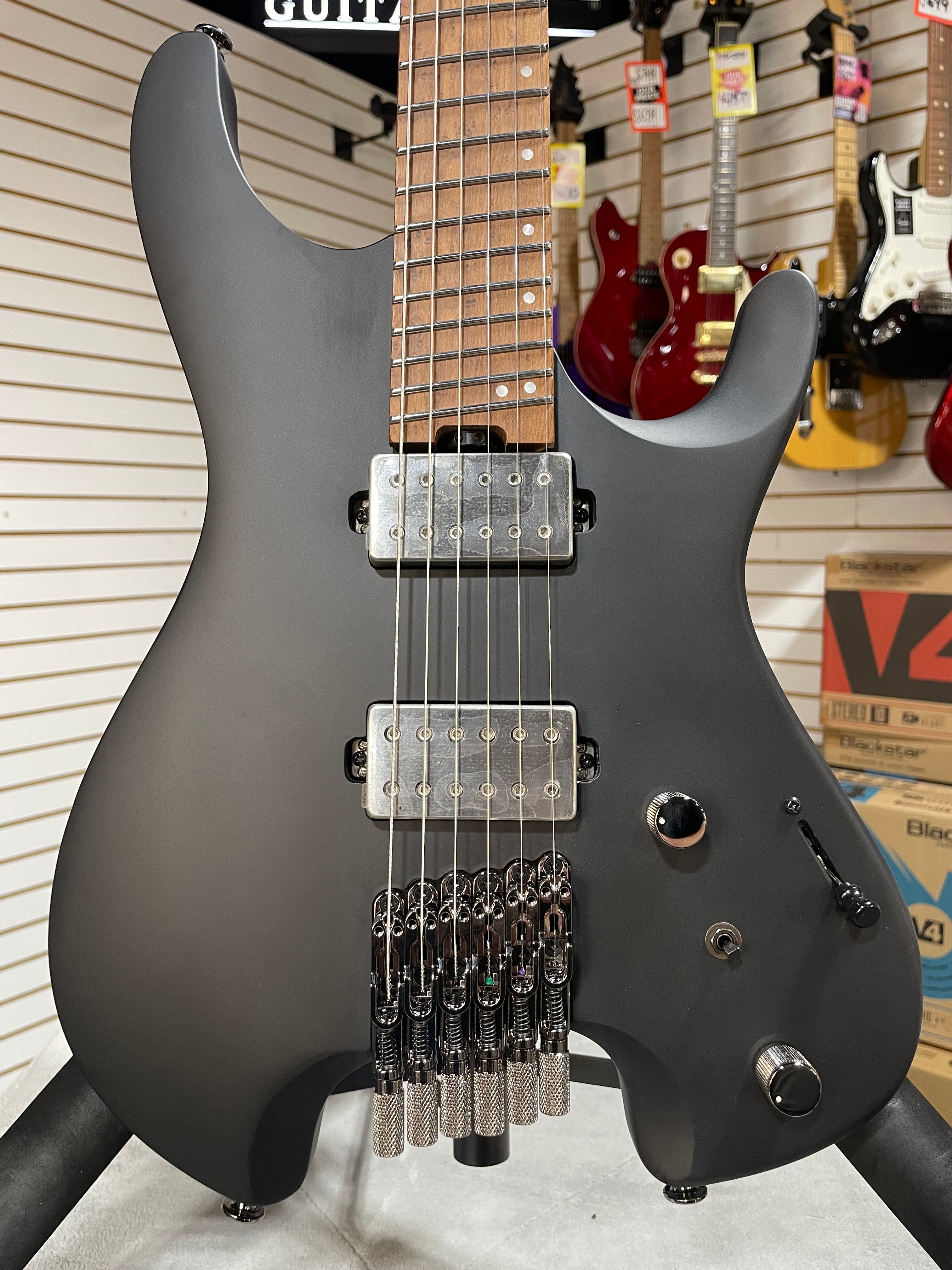 Ibanez QX52 Electric Guitar - Black Flat w/ Gig Bag & PLEK*D #453