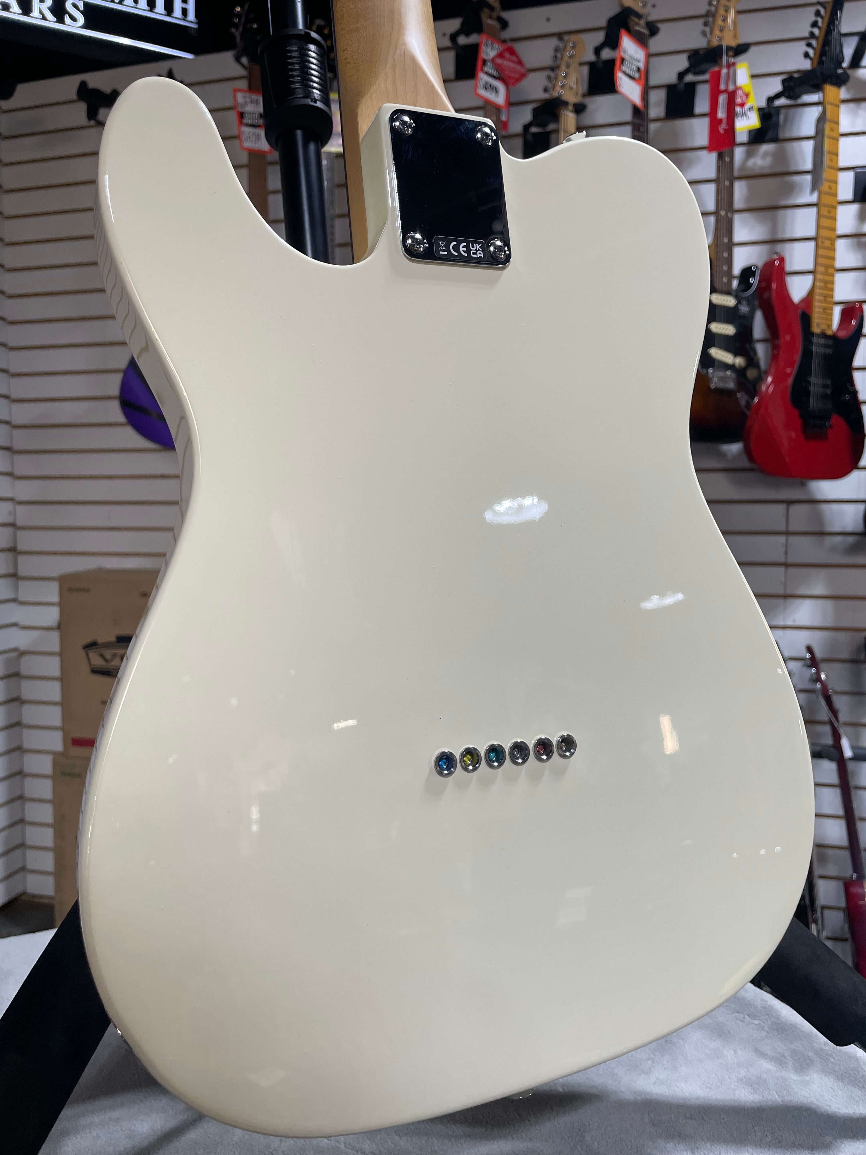 Fender Standard Telecaster Electric Guitar - Olympic White & PLEK*D #487