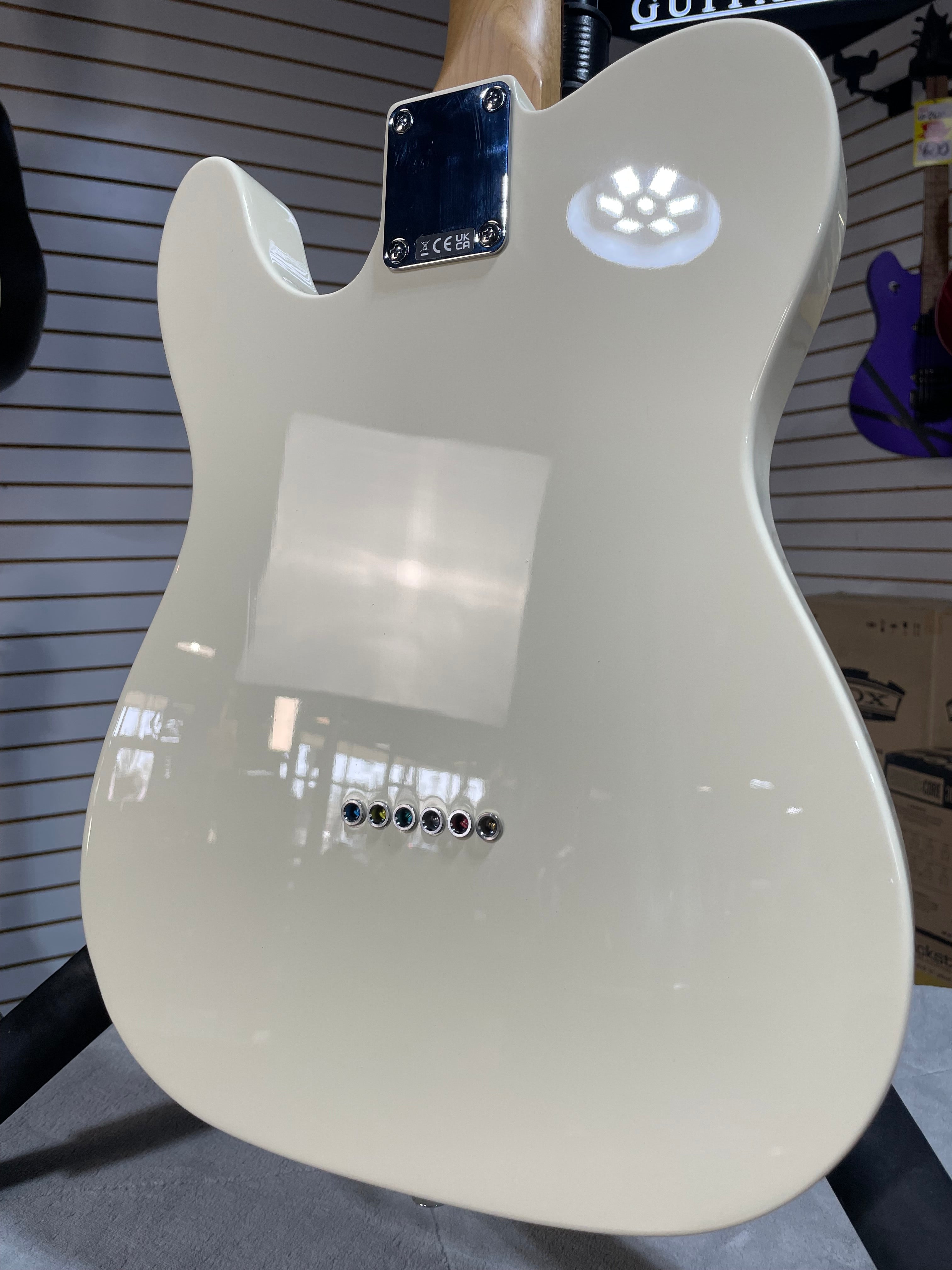 Fender Standard Telecaster Electric Guitar - Olympic White & PLEK*D #487